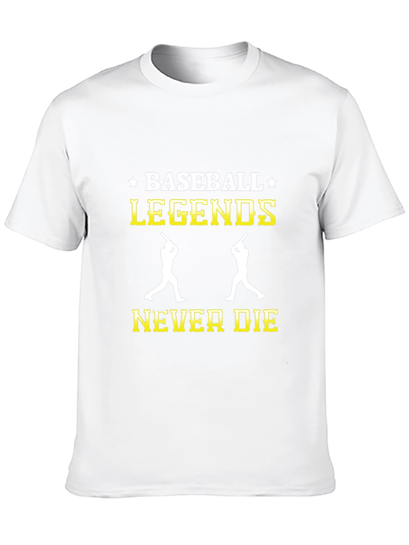 Black Baseball Legends Never Die Graphic T-Shirt view 10