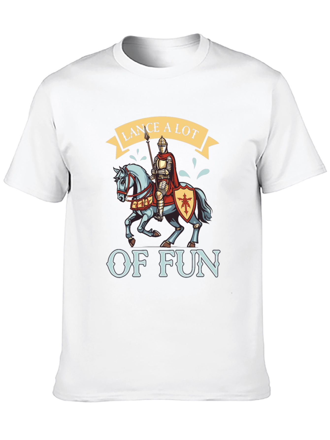Black Lance A Lot of Fun Knight T-Shirt view 10