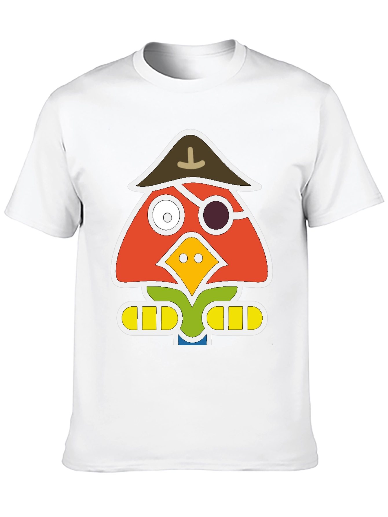 Black Pirate Bird Graphic T-Shirt - Unique Animal Tee view 10