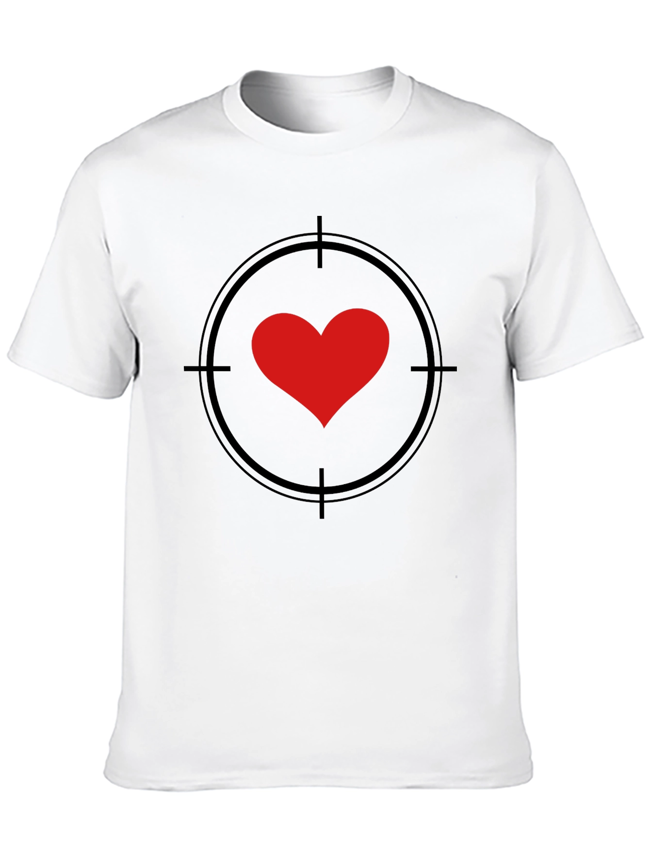 Black Heart Target Graphic Black T-Shirt view 10