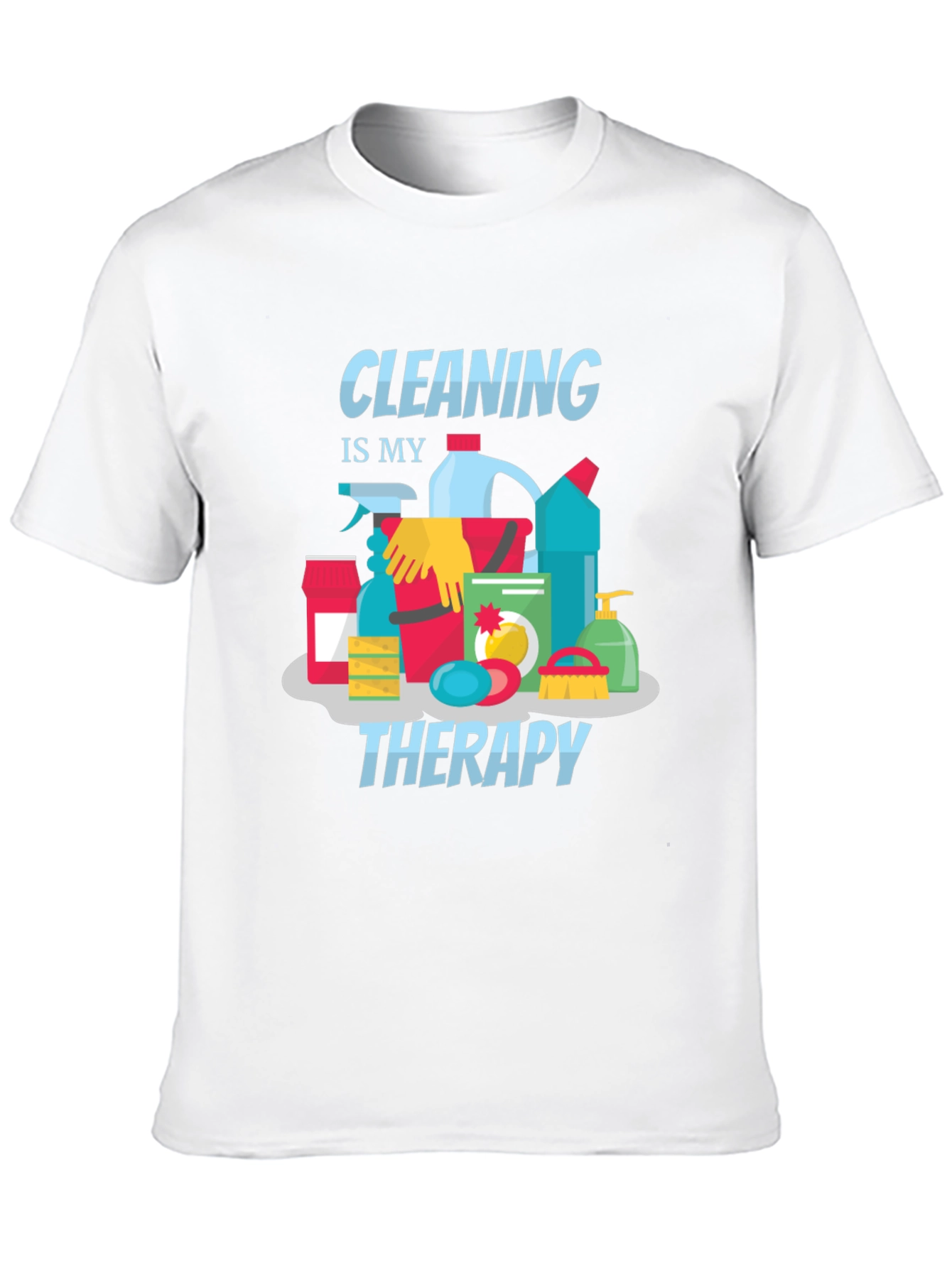 Black Cleaning is My Therapy Graphic Tee view 10