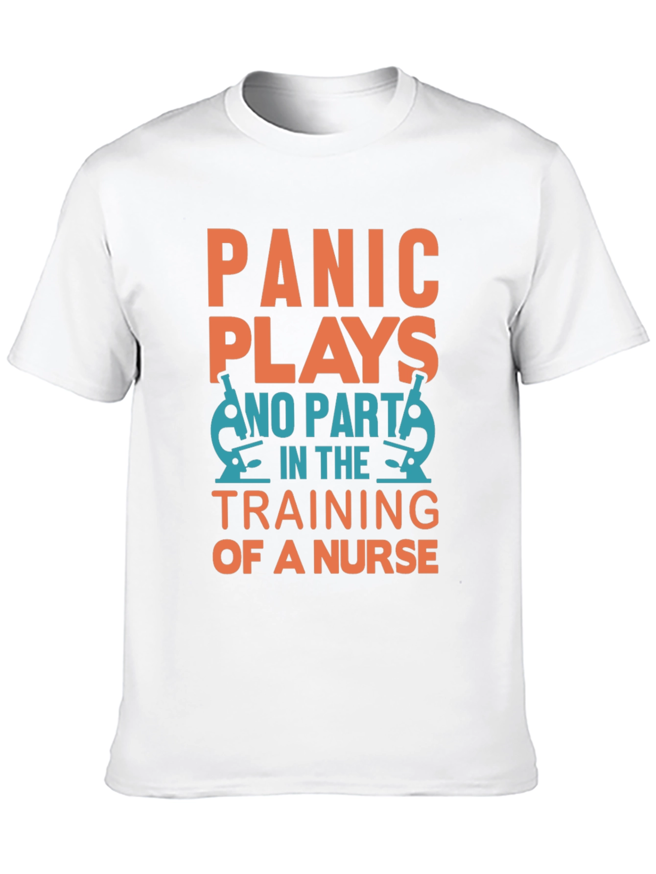 Black Panic Plays No Part Nurse Training T-Shirt view 10