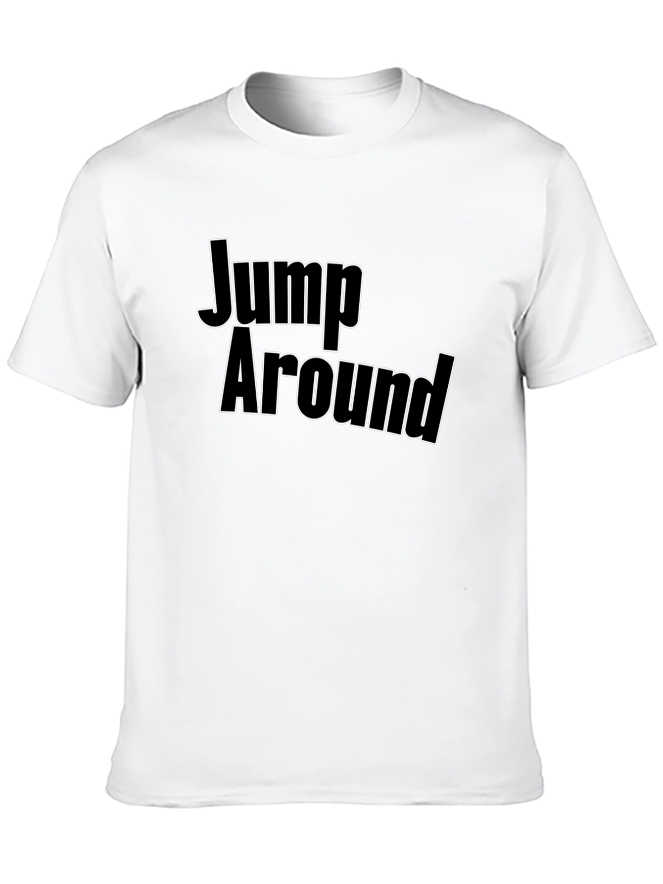 Black Jump Around Black T-Shirt - Bold Graphic Tee view 10
