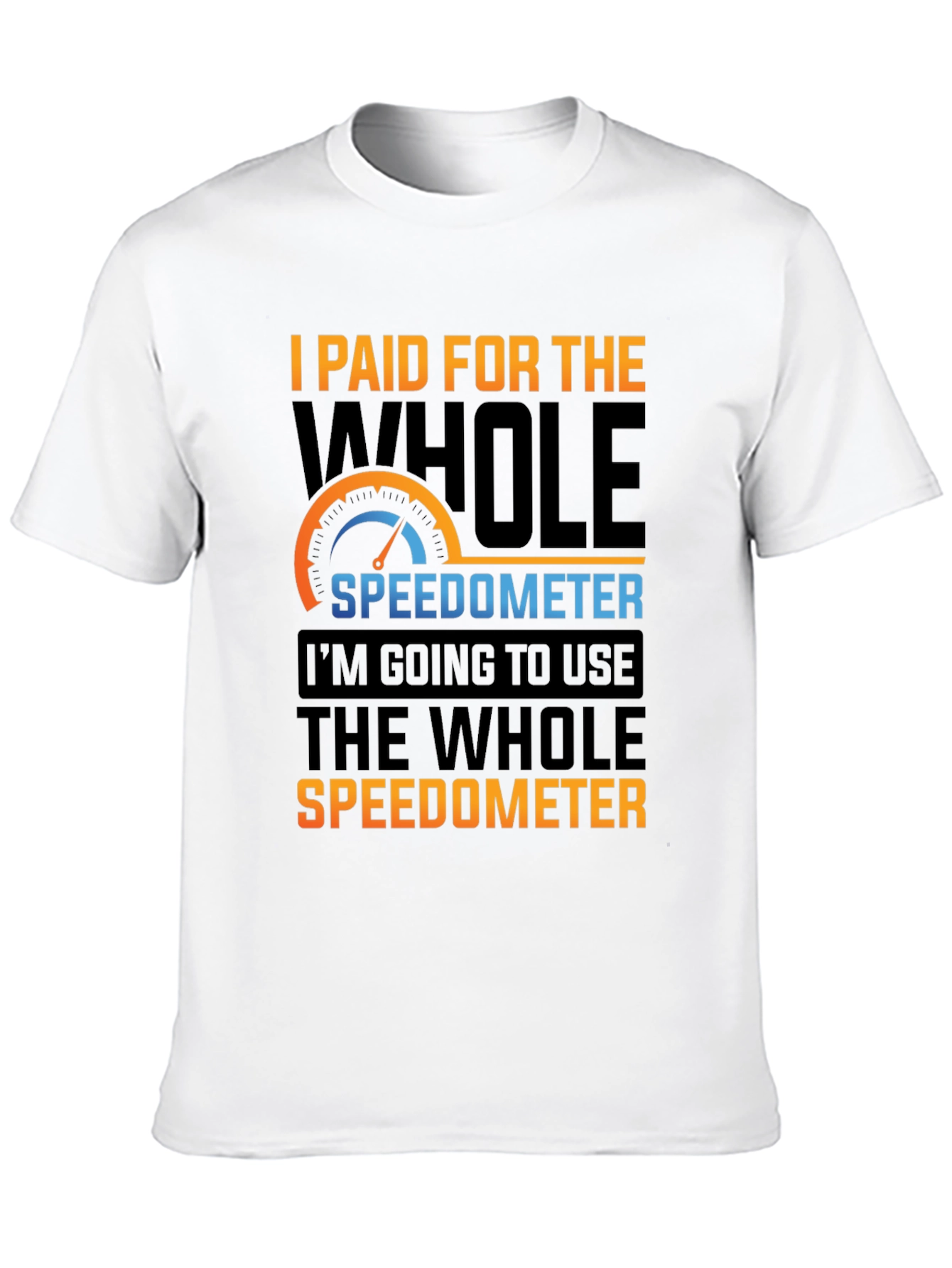 Black Speedometer Enthusiast Graphic Tee - Funny Car Lover Shirt view 10
