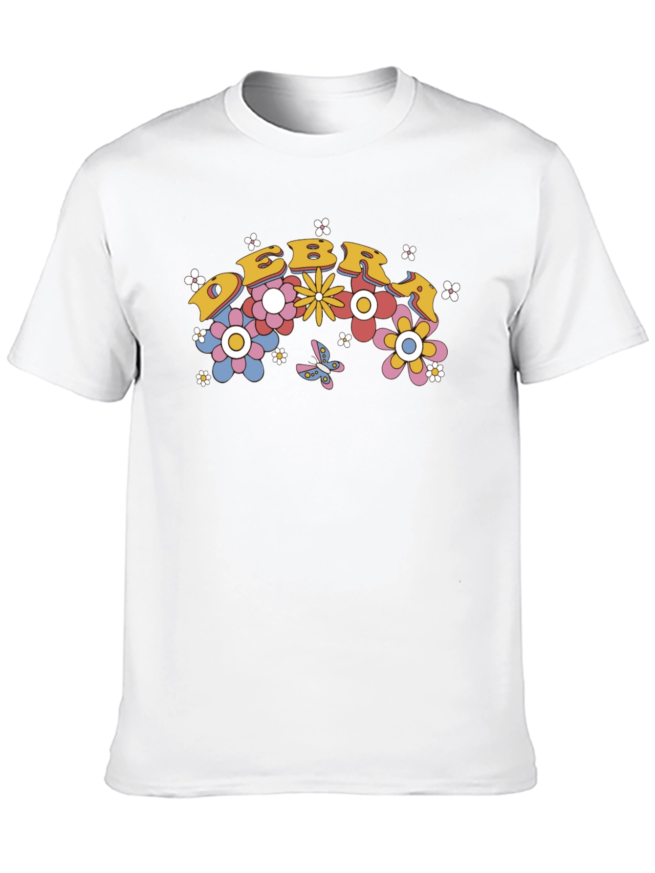 Black Retro Floral T-Shirt view 10