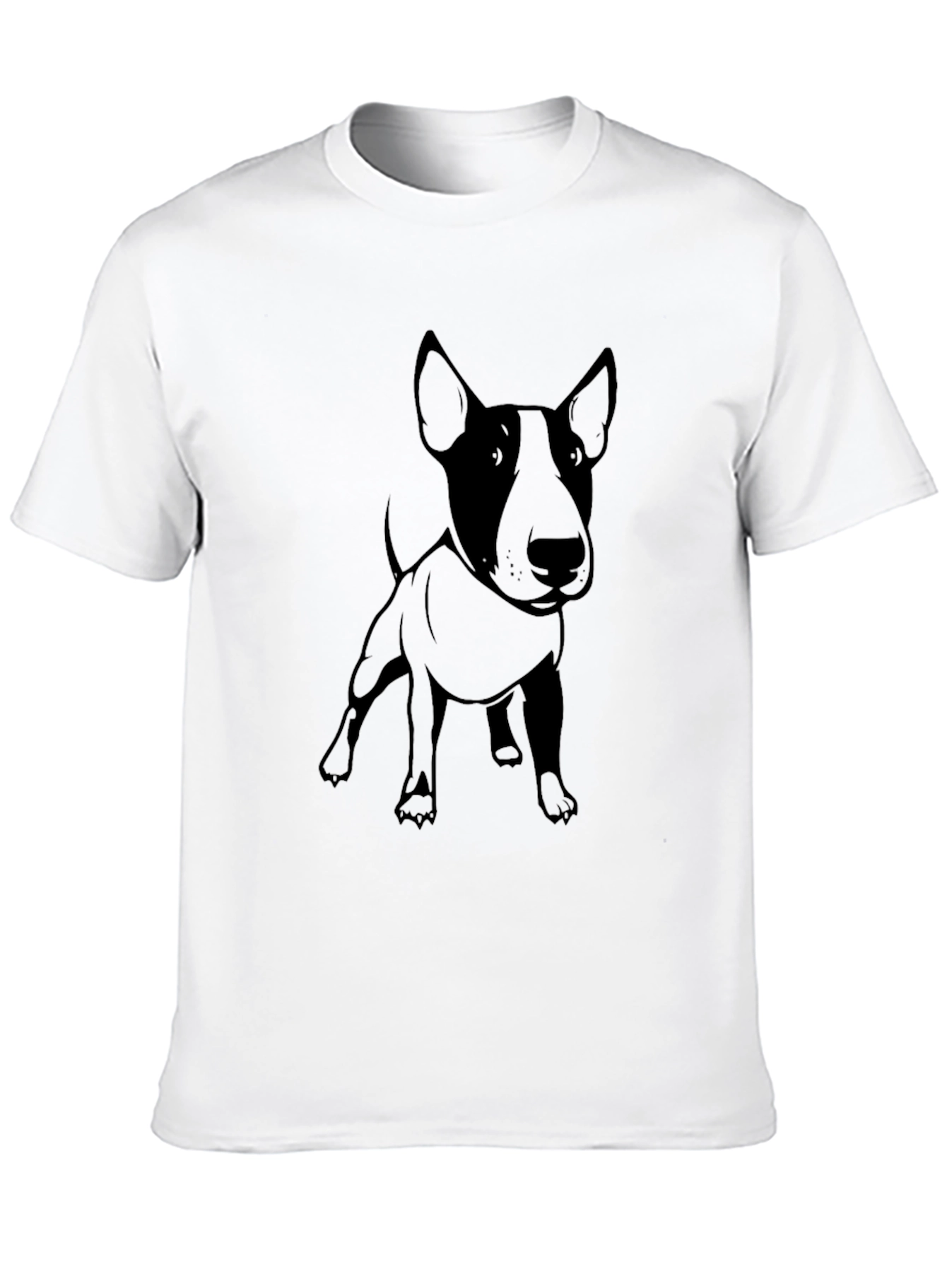 Black Black Bull Terrier Graphic T-Shirt view 10