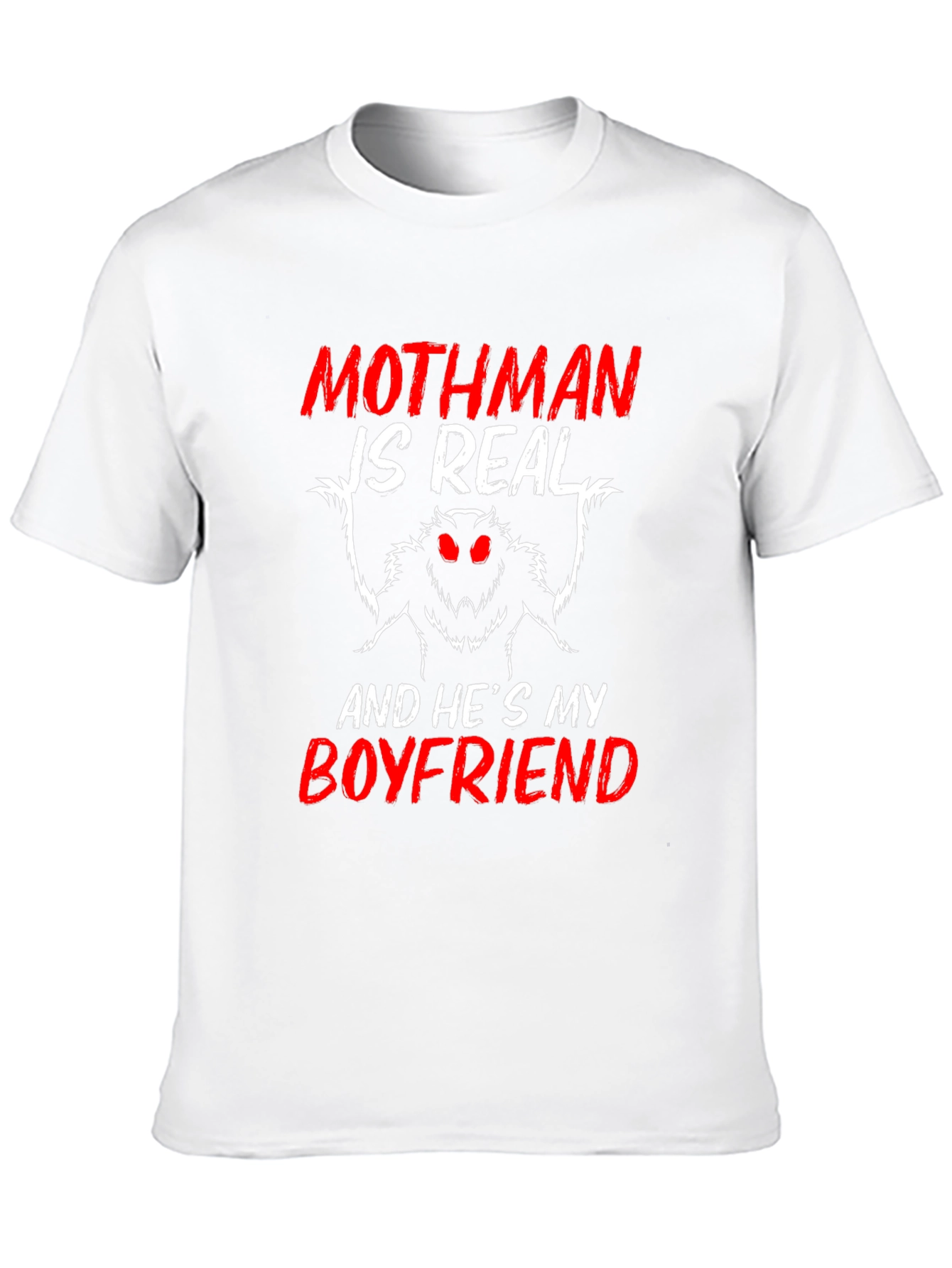 Mothman Boyfriend Graphic Tee - Cryptid Lover Shirt - 10