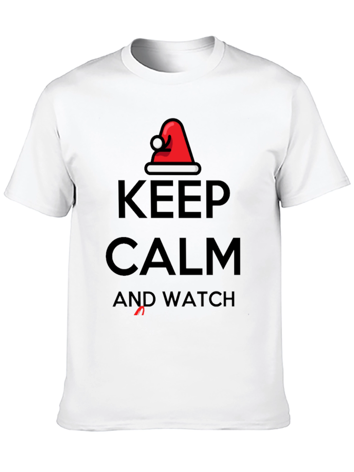 Black Keep Calm and Watch T-Shirt view 10