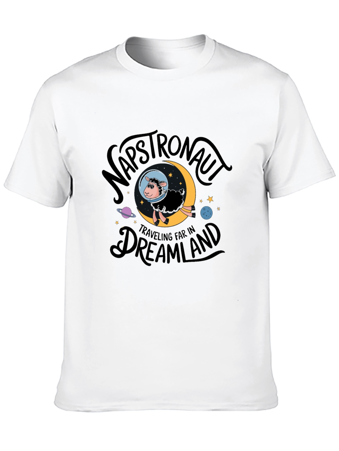 Black Napstronaut Dreamland Graphic Tee - Black view 10