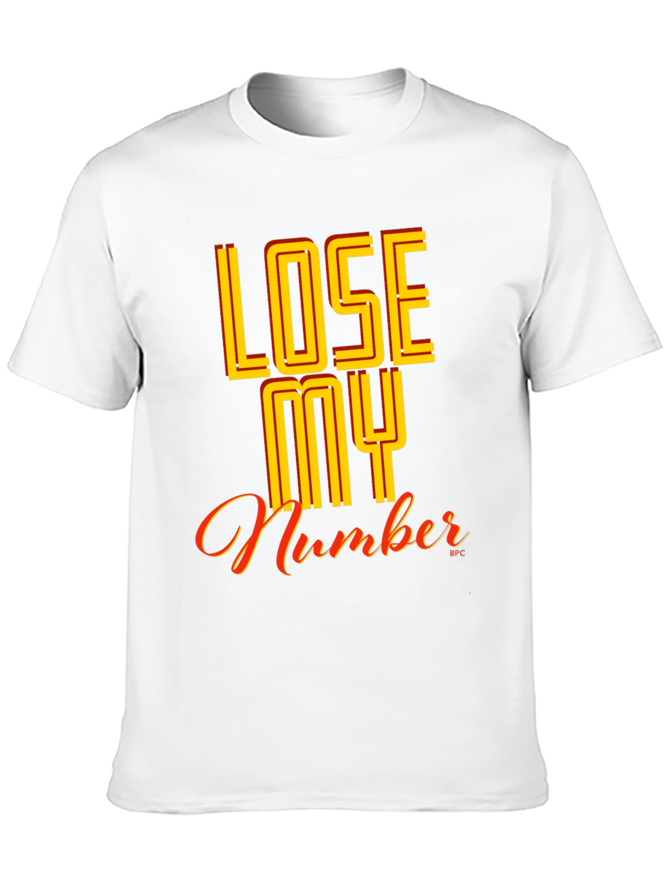 Black Lose My Number Graphic Tee - Black view 10