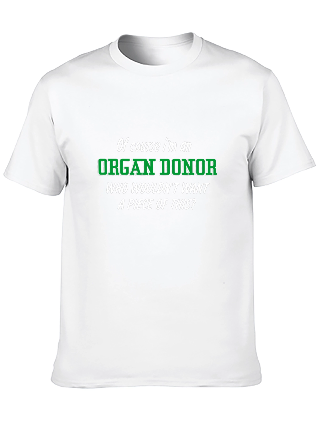 Black Funny Organ Donor Novelty Graphic T-Shirt view 10
