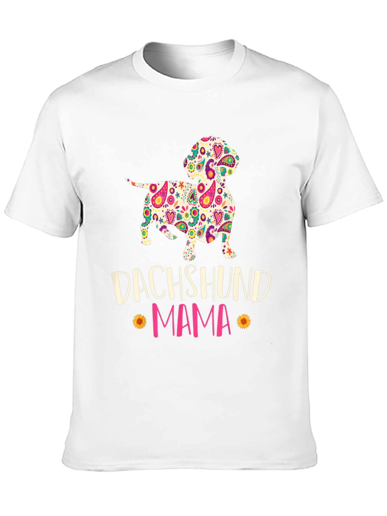 Dachshund Mama Floral Graphic T-Shirt - 10