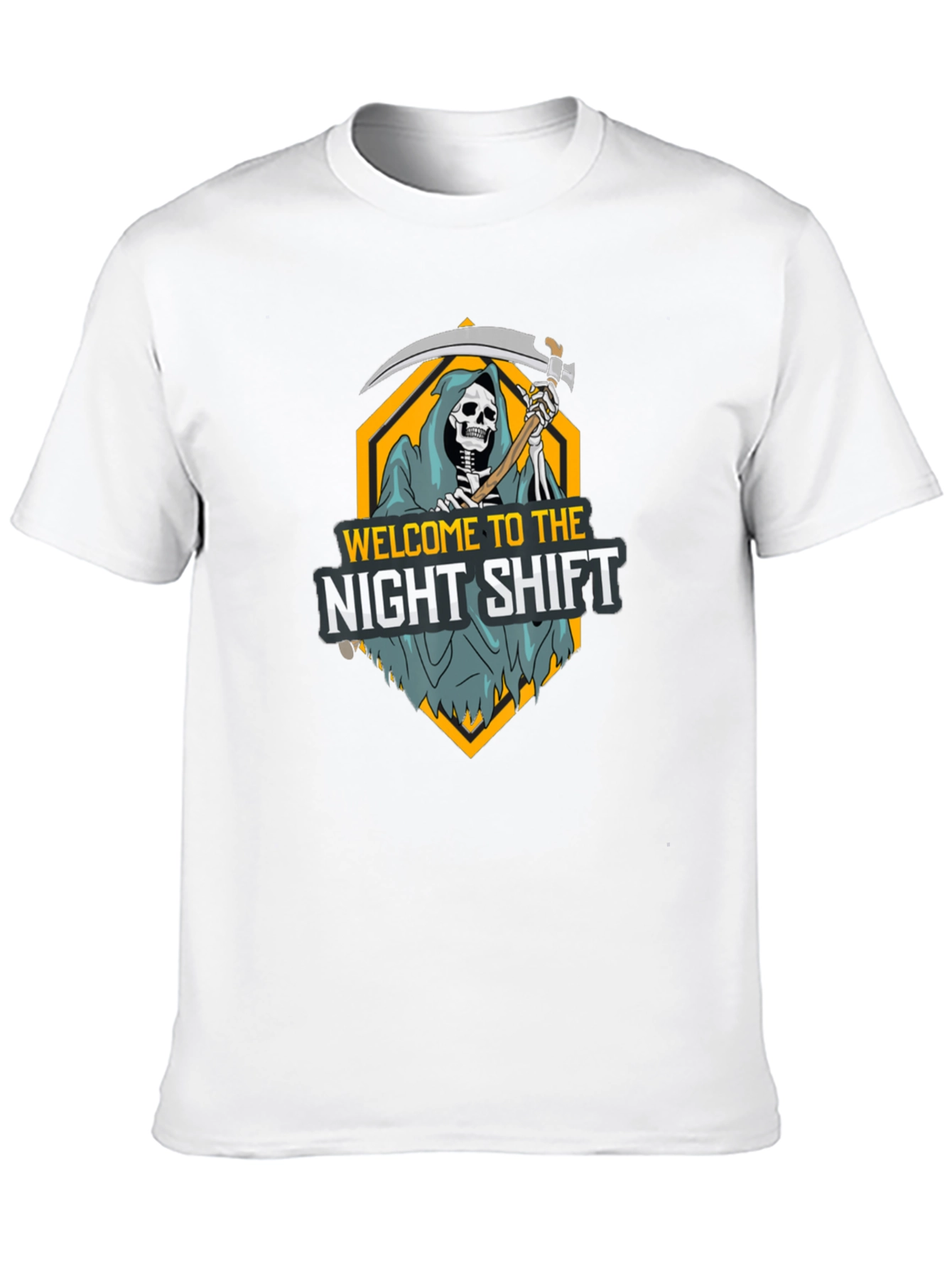 Black Night Shift Reaper Graphic T-Shirt view 10