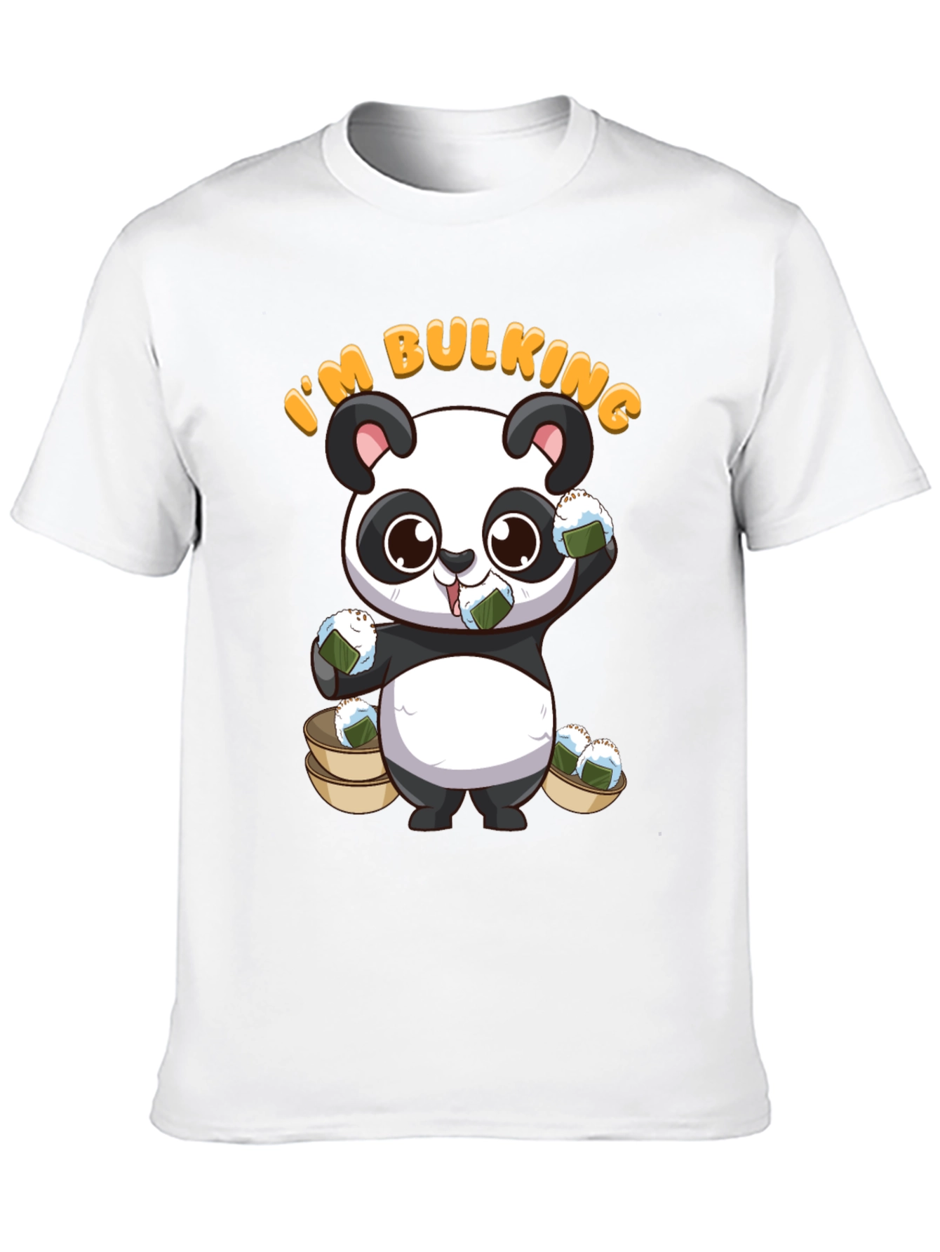 Black I'm Bulking Panda T-Shirt view 10