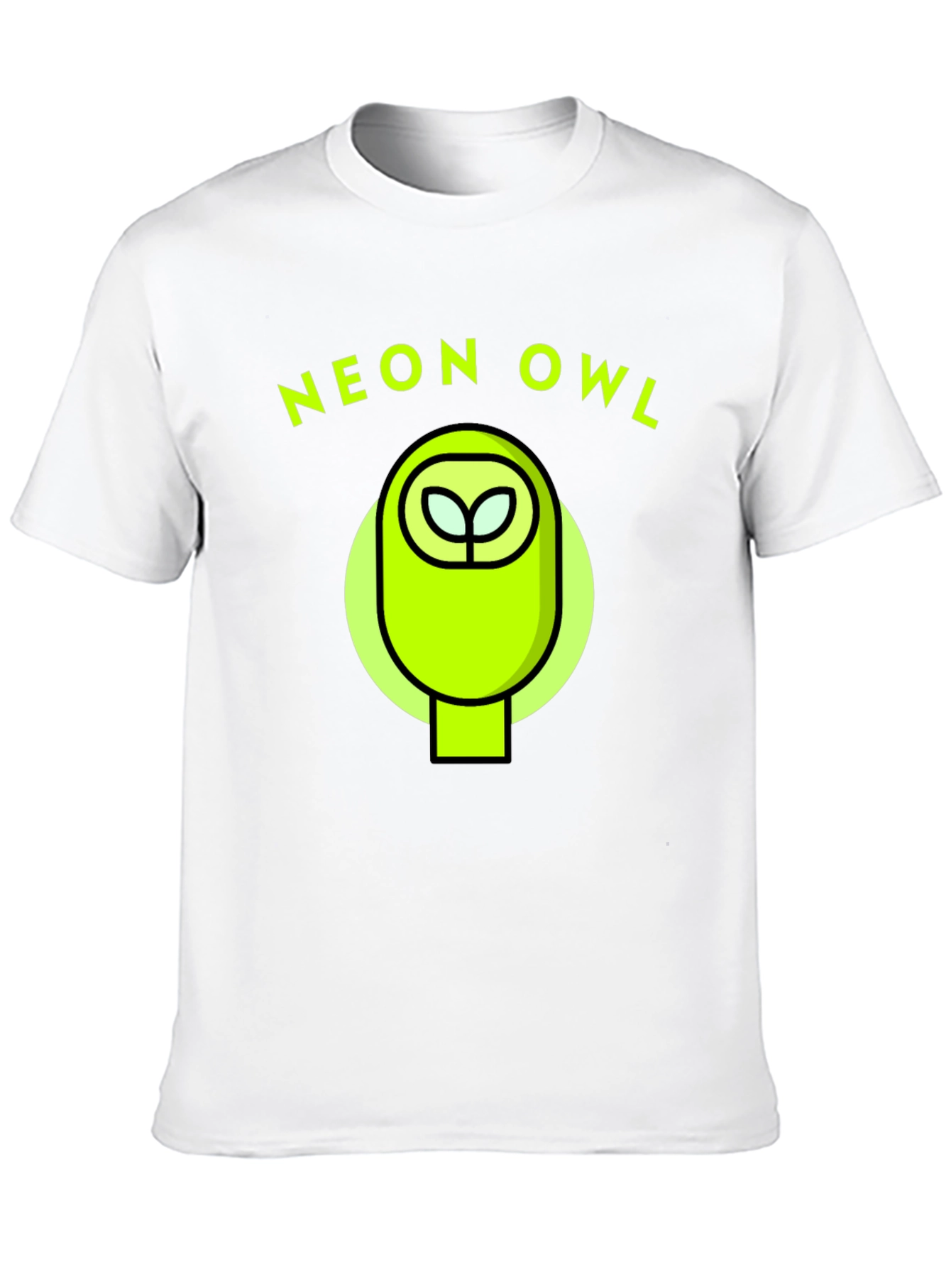 Black Neon Owl Graphic Tee - Stylish & Unique Design view 10