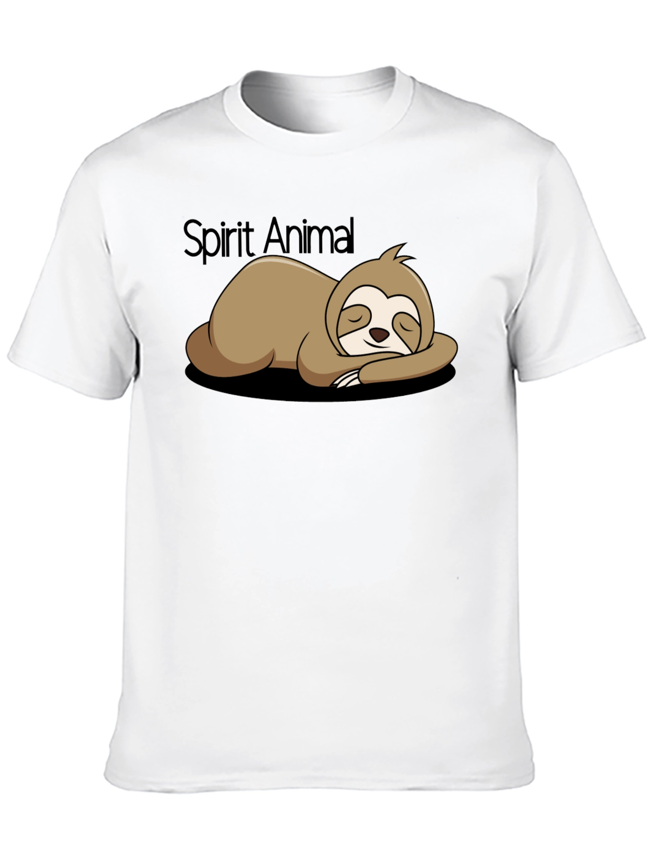 Black Lazy Sloth Spirit Animal T-Shirt - Funny & Comfortable! view 10