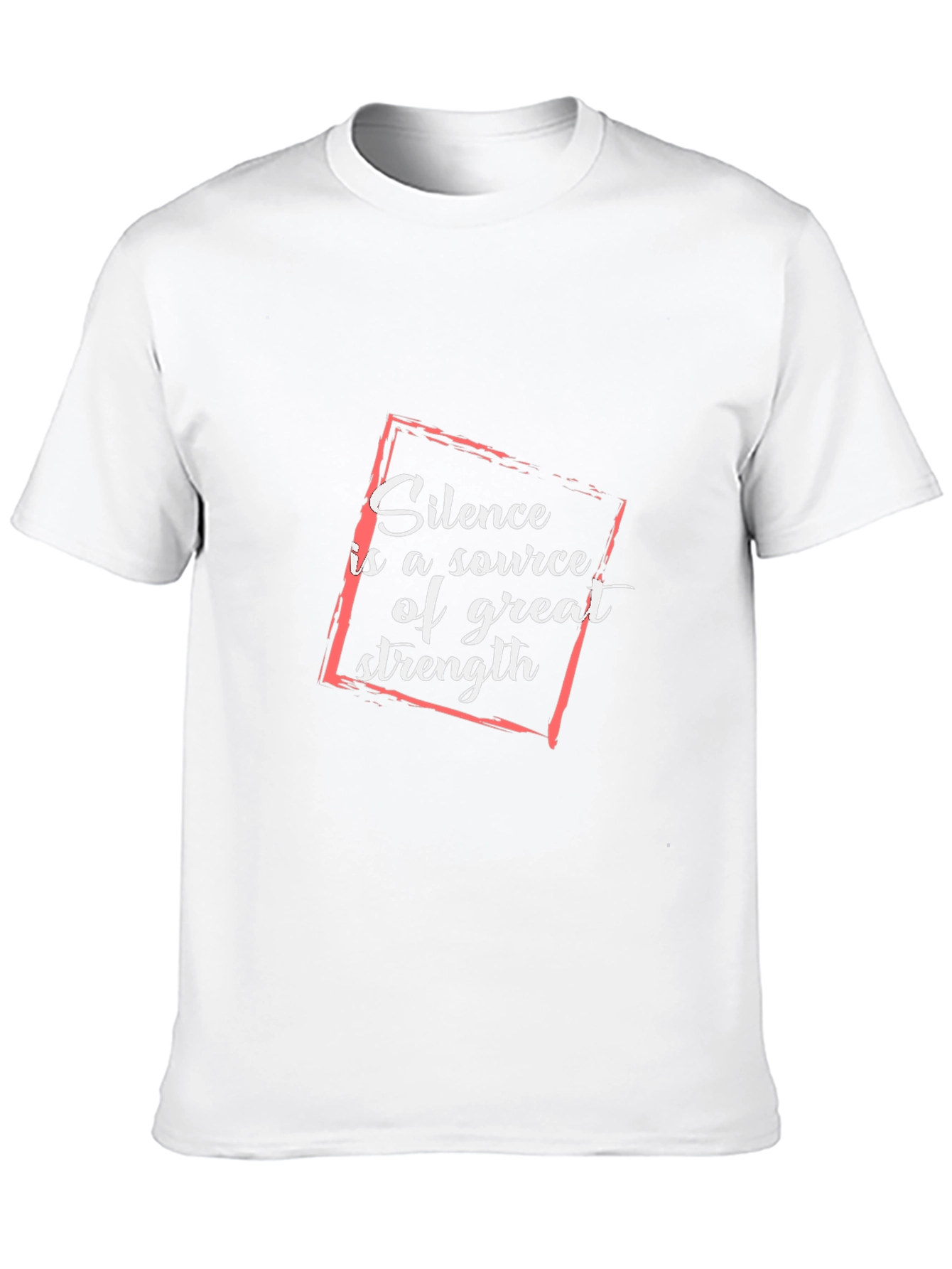 Black Silence is Strength Graphic Tee - Black view 10