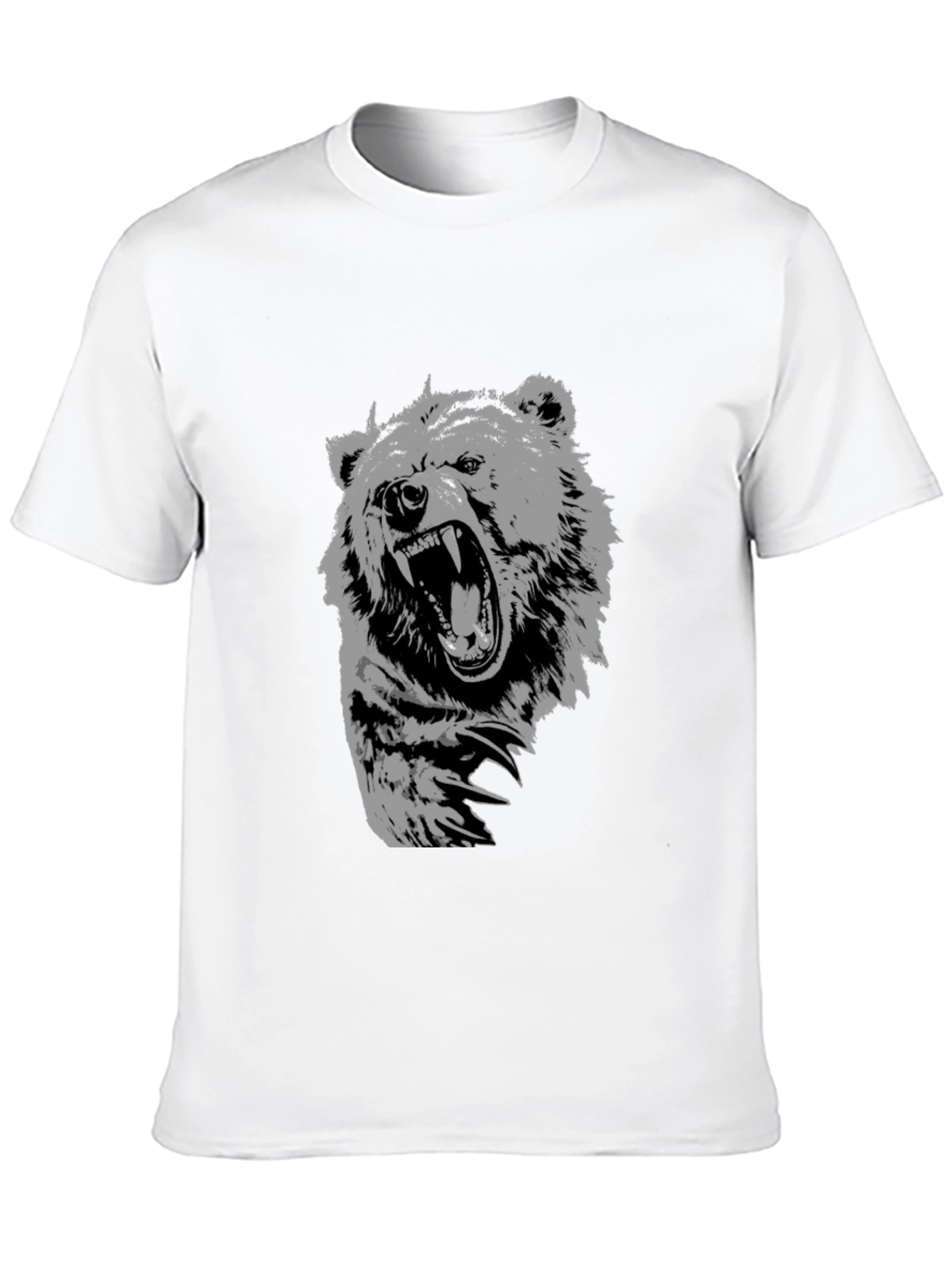 Black Men's Black Bear Graphic T-Shirt view 10