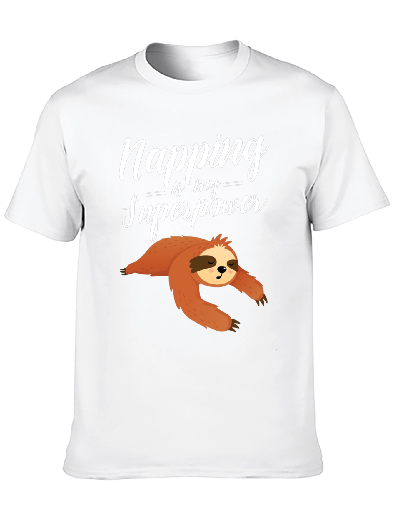 Black Napping is My Superpower Sloth Graphic Tee view 10