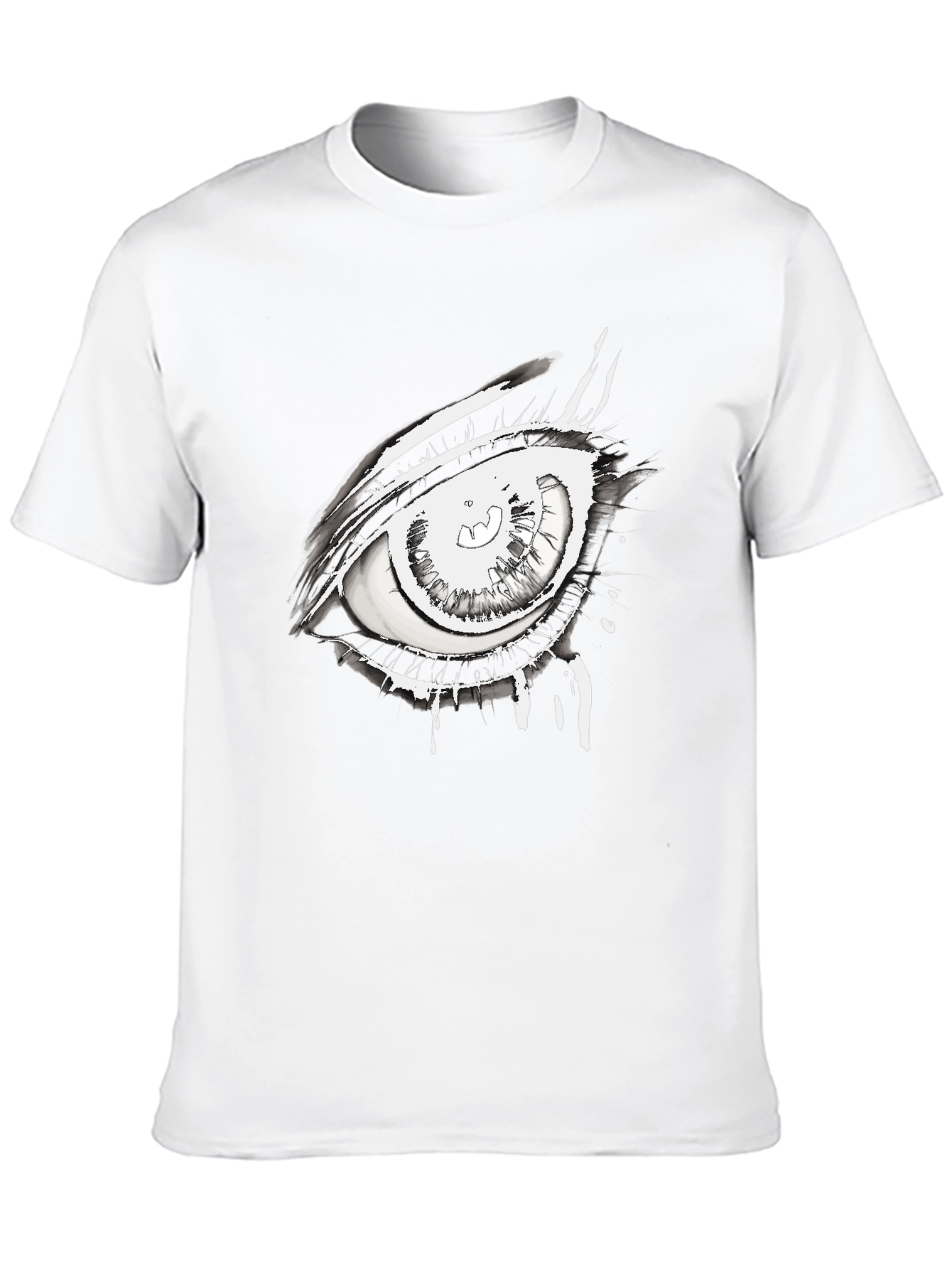 Black Eye Graphic Black Tee - Unique Streetwear Style view 10