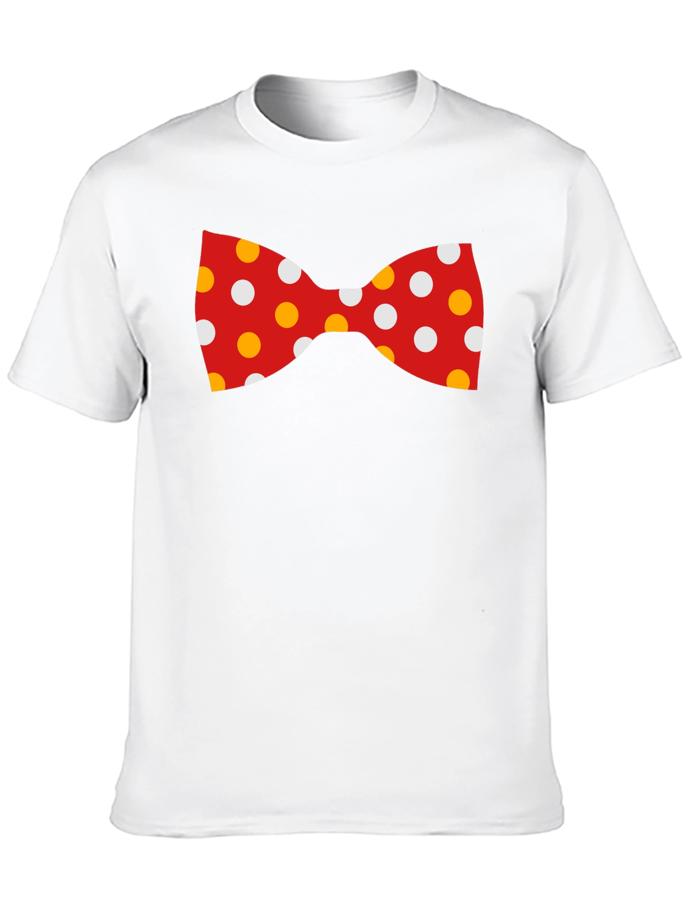 Fun Bow Tie Graphic Tee - Black Cotton Blend - 10