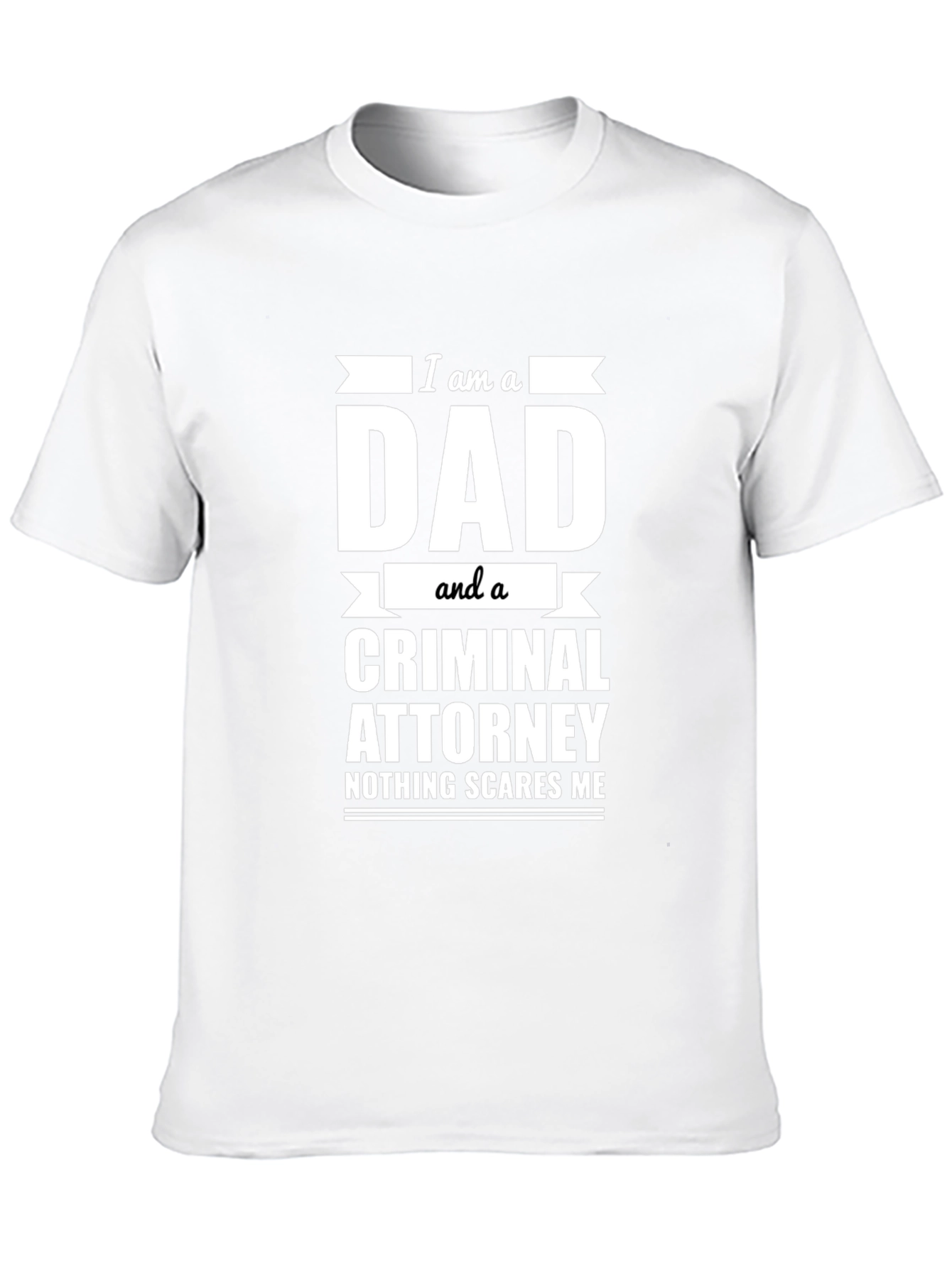Black Dad Criminal Attorney Funny Graphic T-Shirt view 10