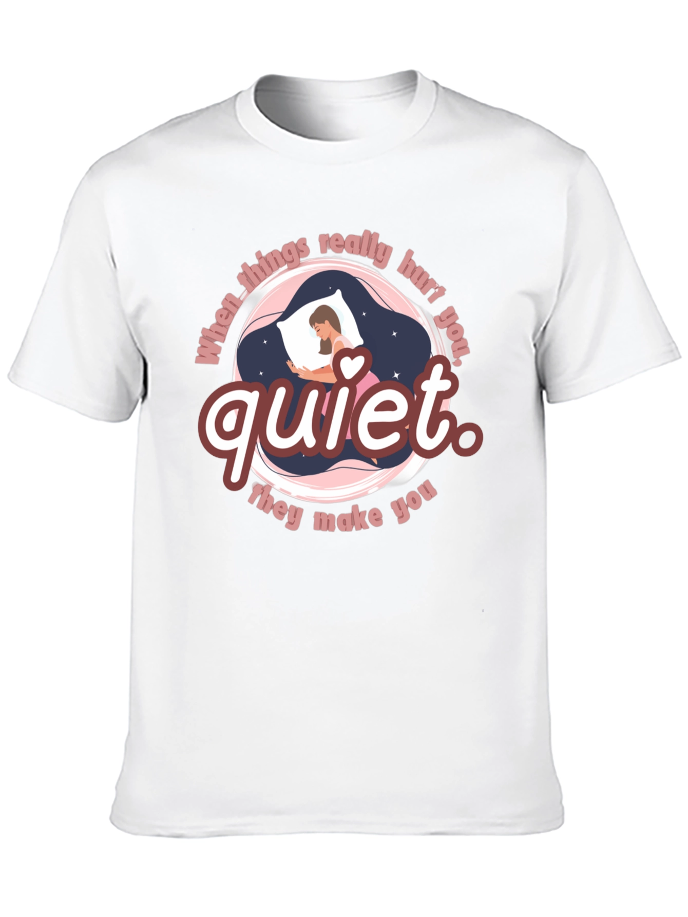 Black Quiet T-Shirt - When Things Really Hurt You view 10