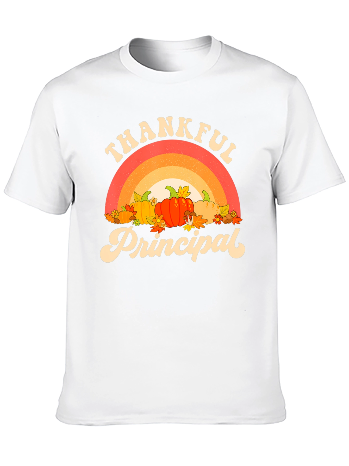 Black Thankful Principal T-Shirt, Fall Theme view 10