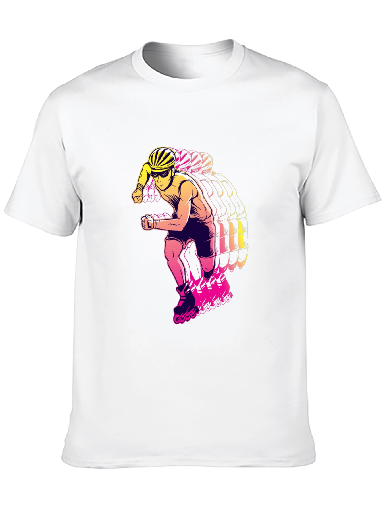 Black Roller Skate T-Shirt - Retro Style view 10