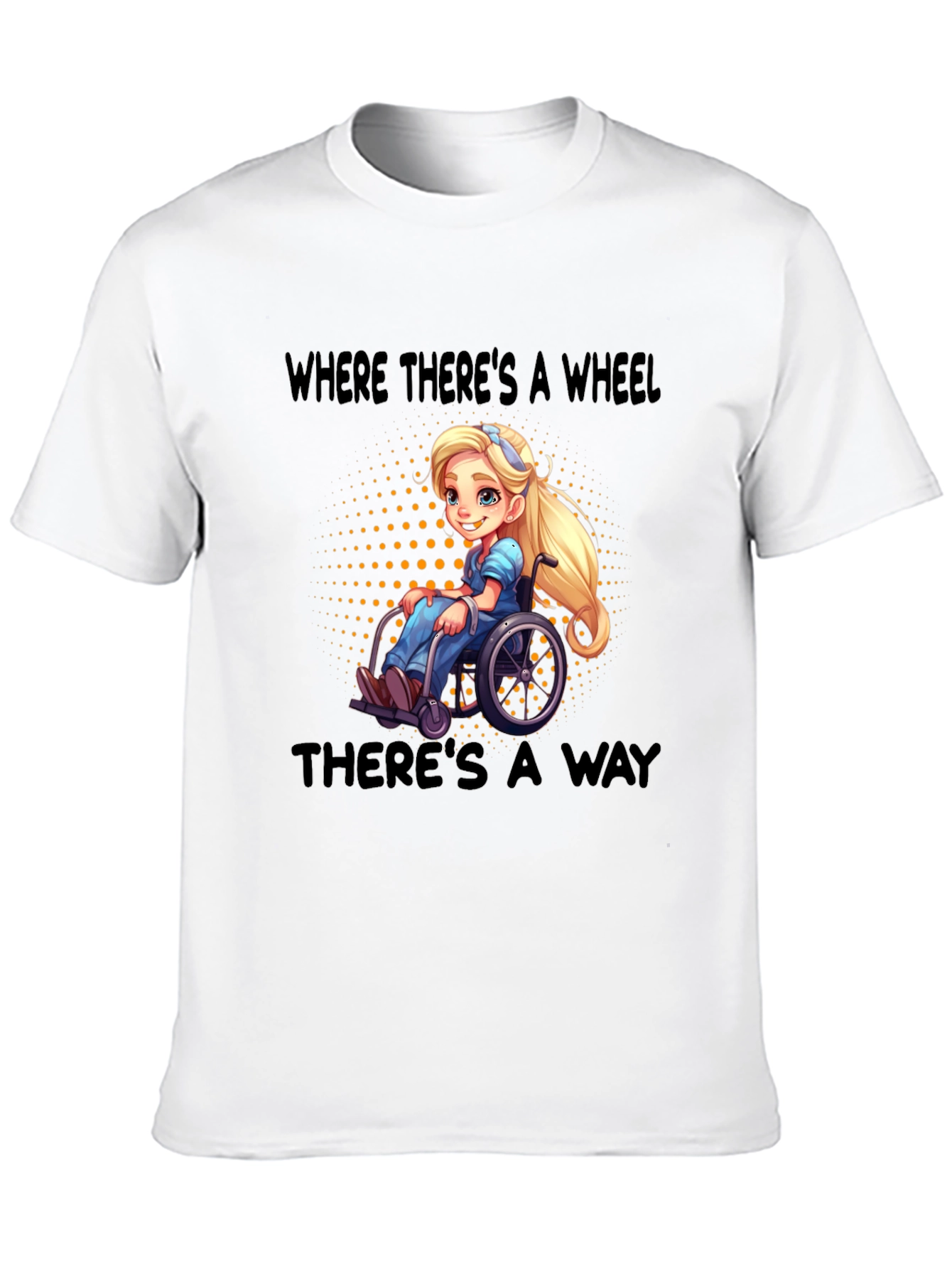 Empowering Wheelchair Cartoon Tee - 10