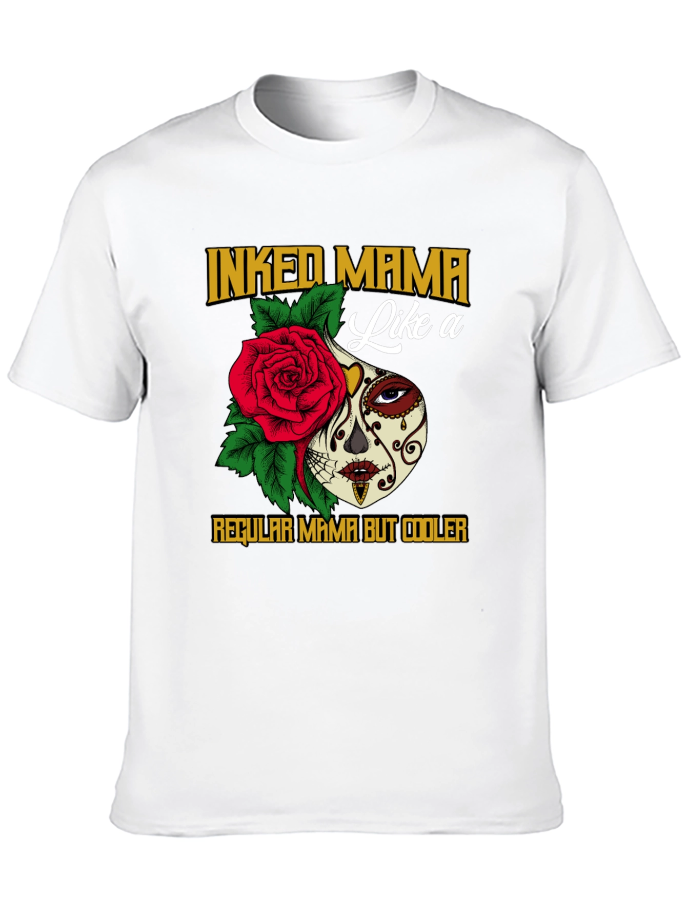 Inked Mama Sugar Skull Graphic T-Shirt - 10