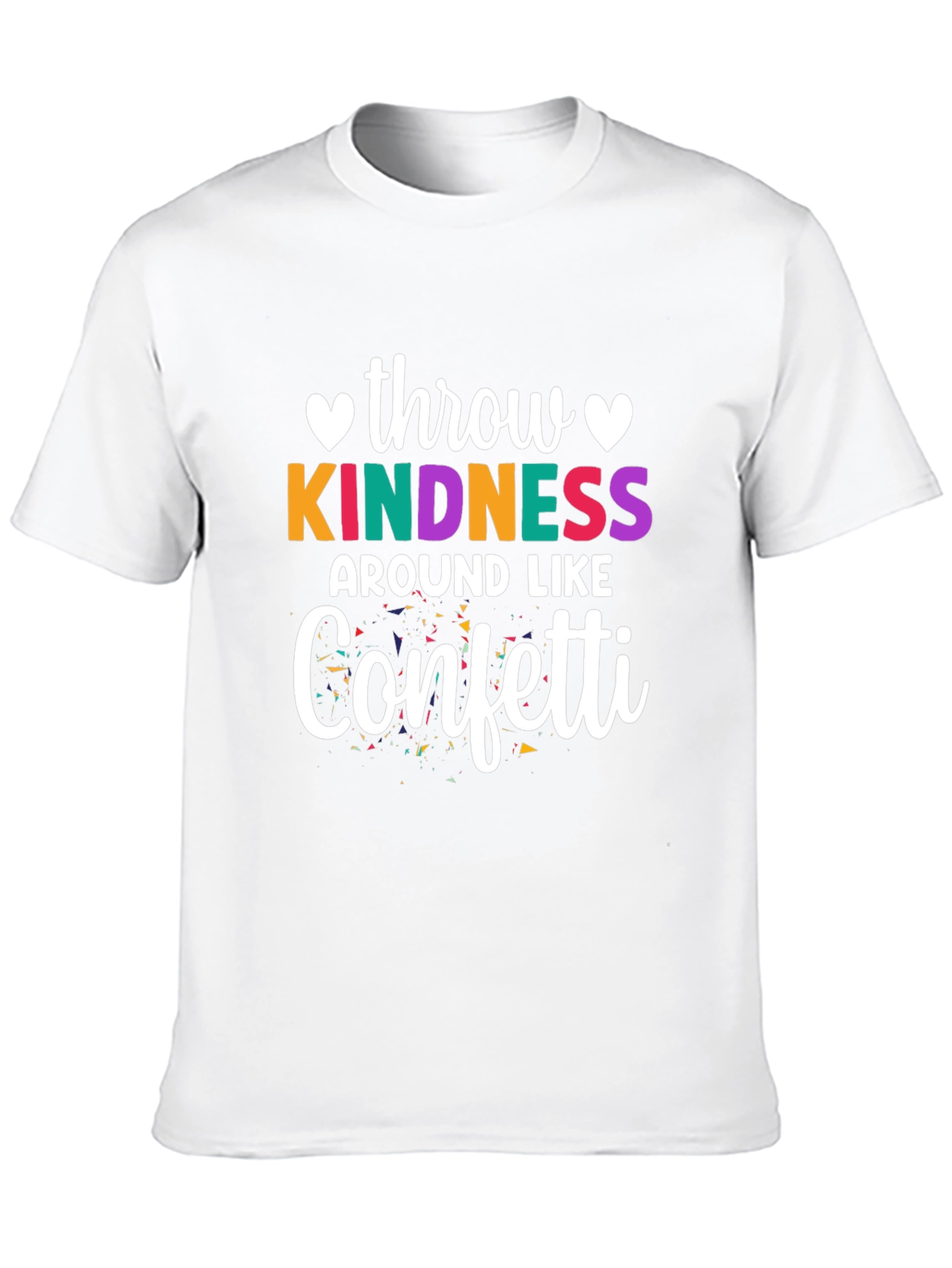 Black Kindness Confetti Graphic Tee view 10