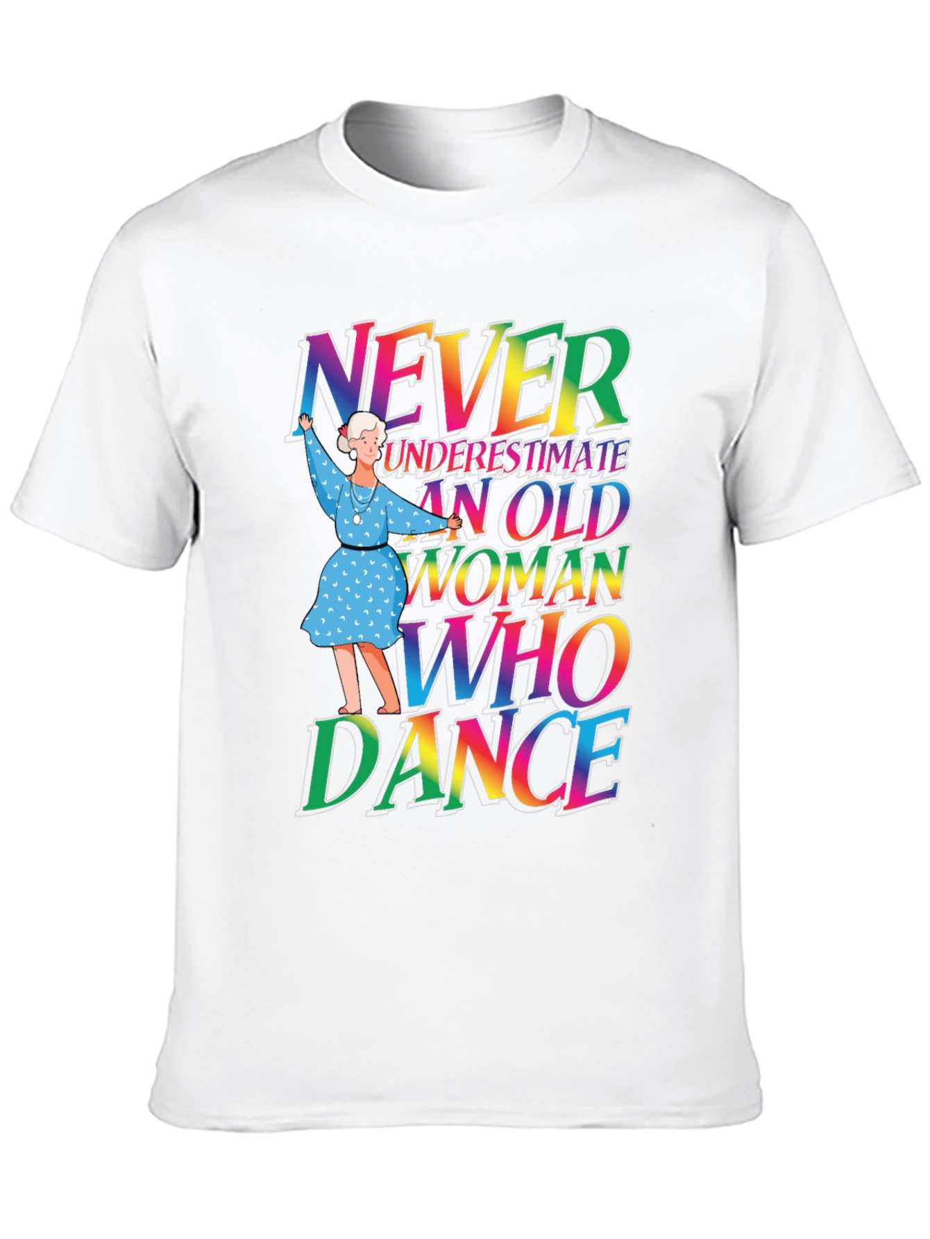 Black Never Underestimate Old Woman Who Can Dance T-Shirt view 10