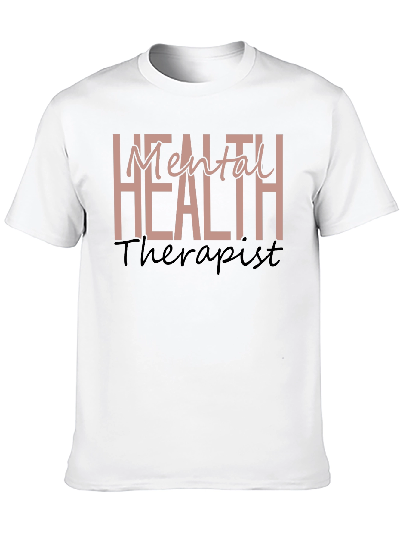 Black Mental Health Therapist Graphic Tee view 10