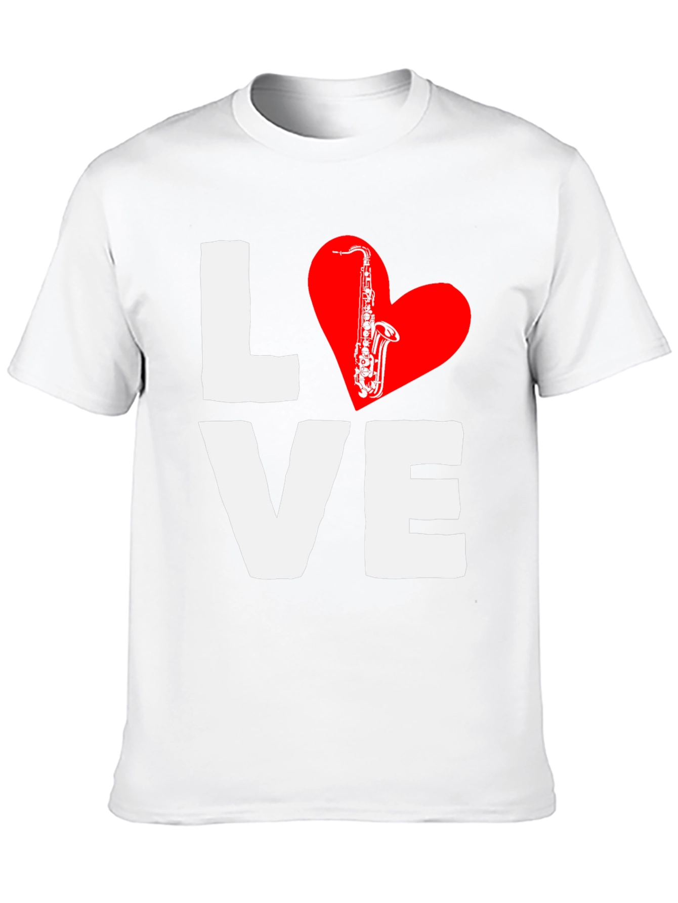 Black Love Saxophone T-Shirt - Music Lover Tee view 10