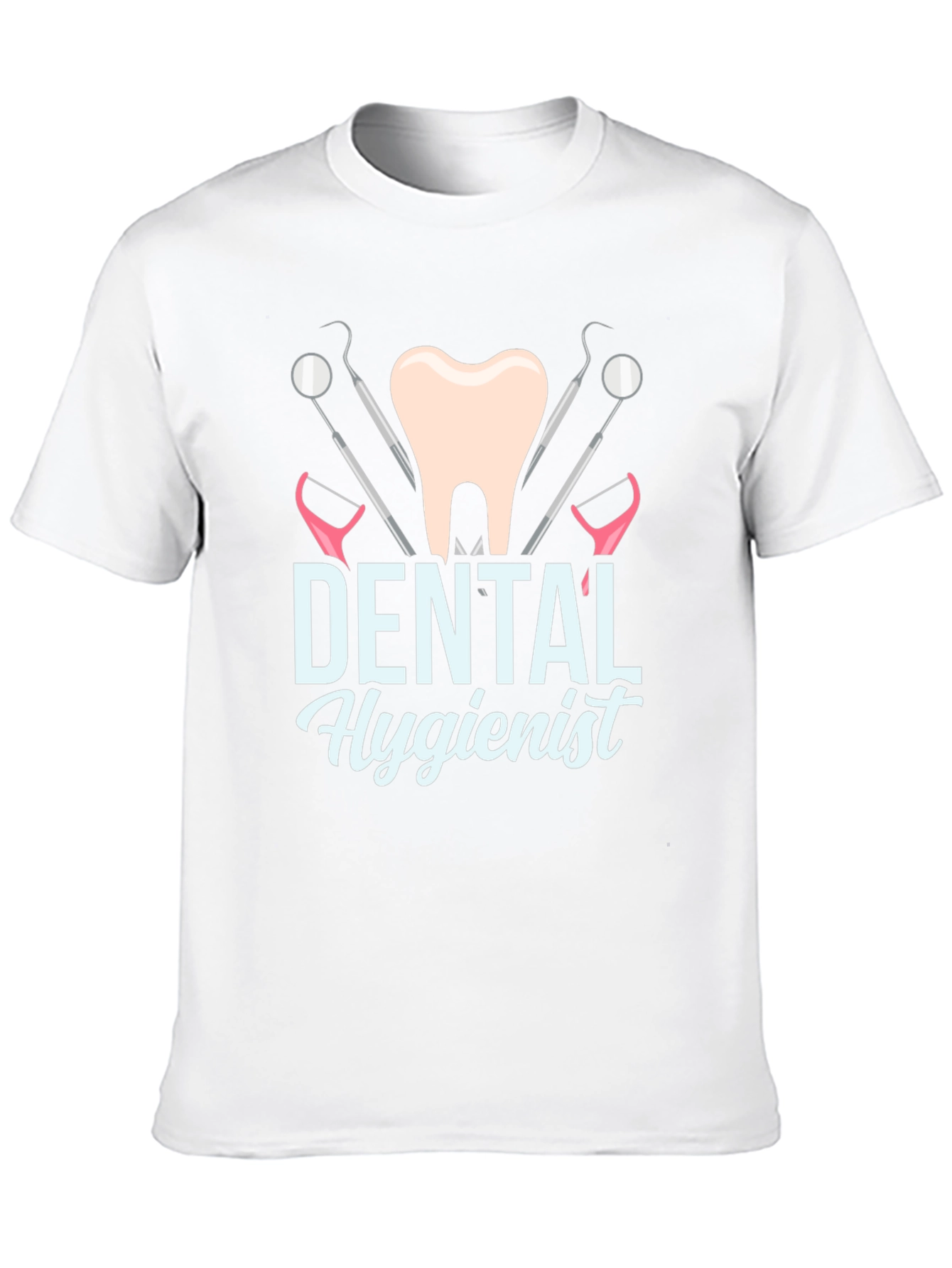 Dental Hygienist Graphic T-Shirt, Black Cotton Tee - 10