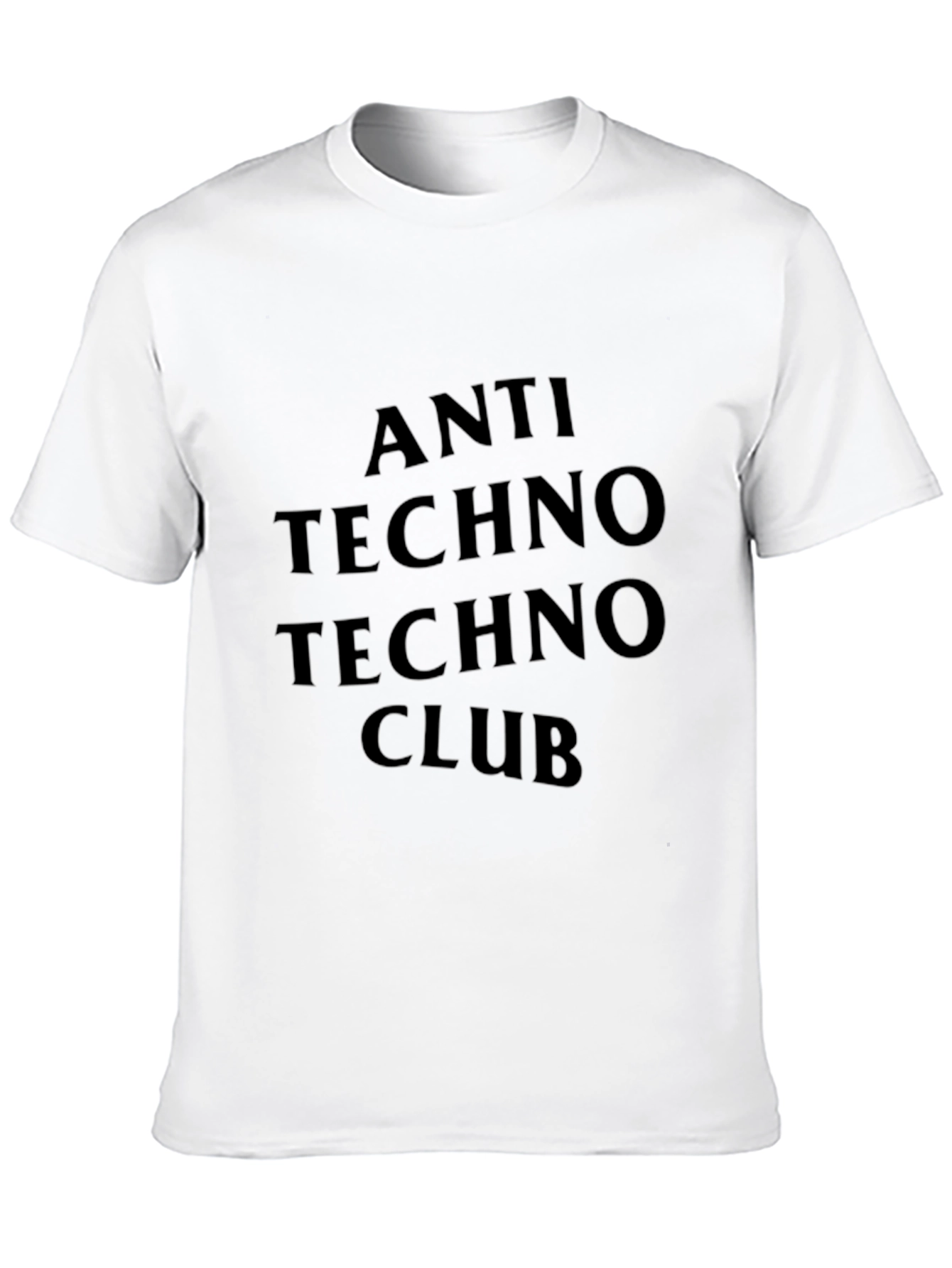 Black Anti Techno Techno Club T-Shirt - Black view 10