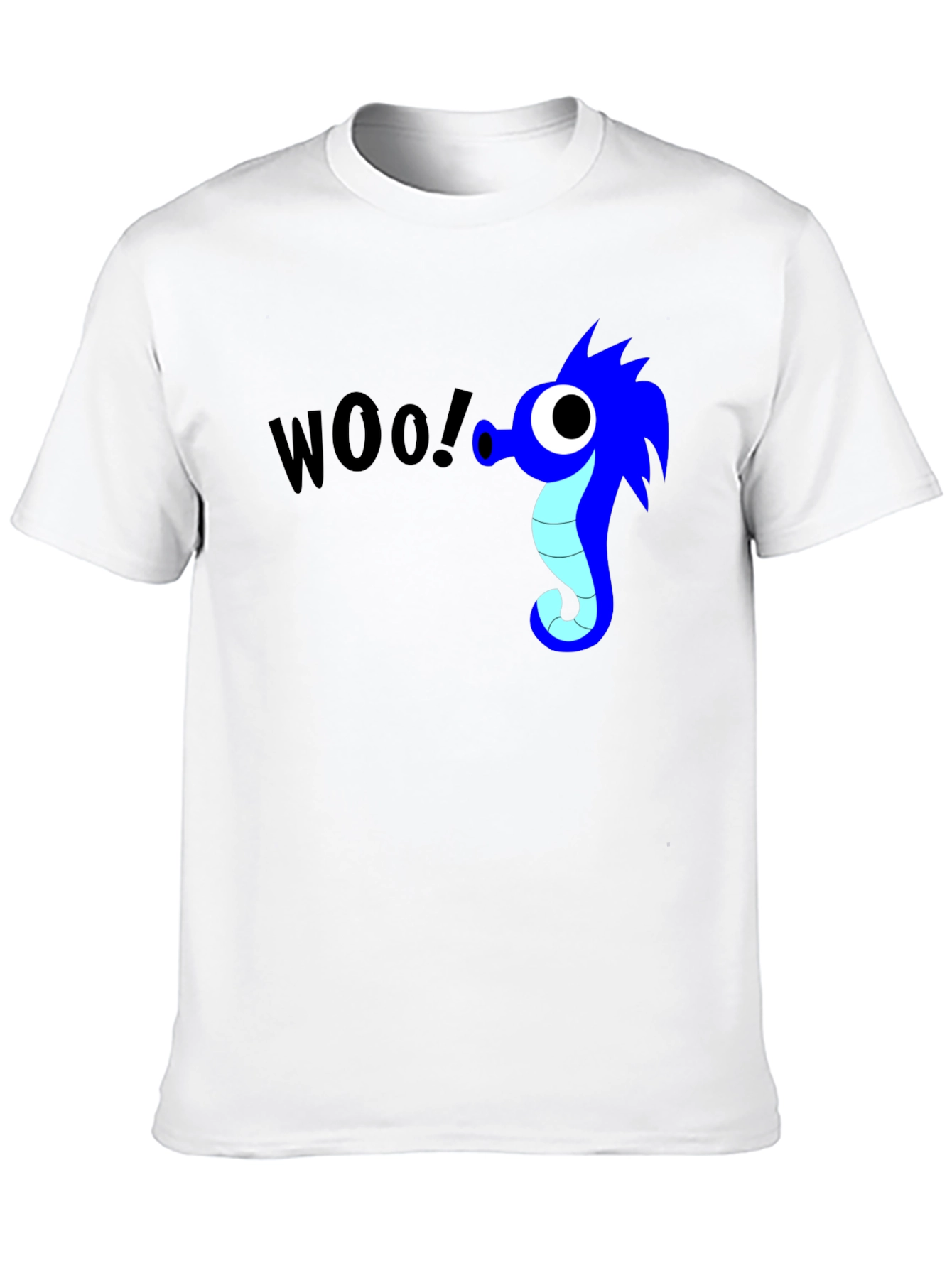 Black Woo! Seahorse Graphic Black T-Shirt view 10