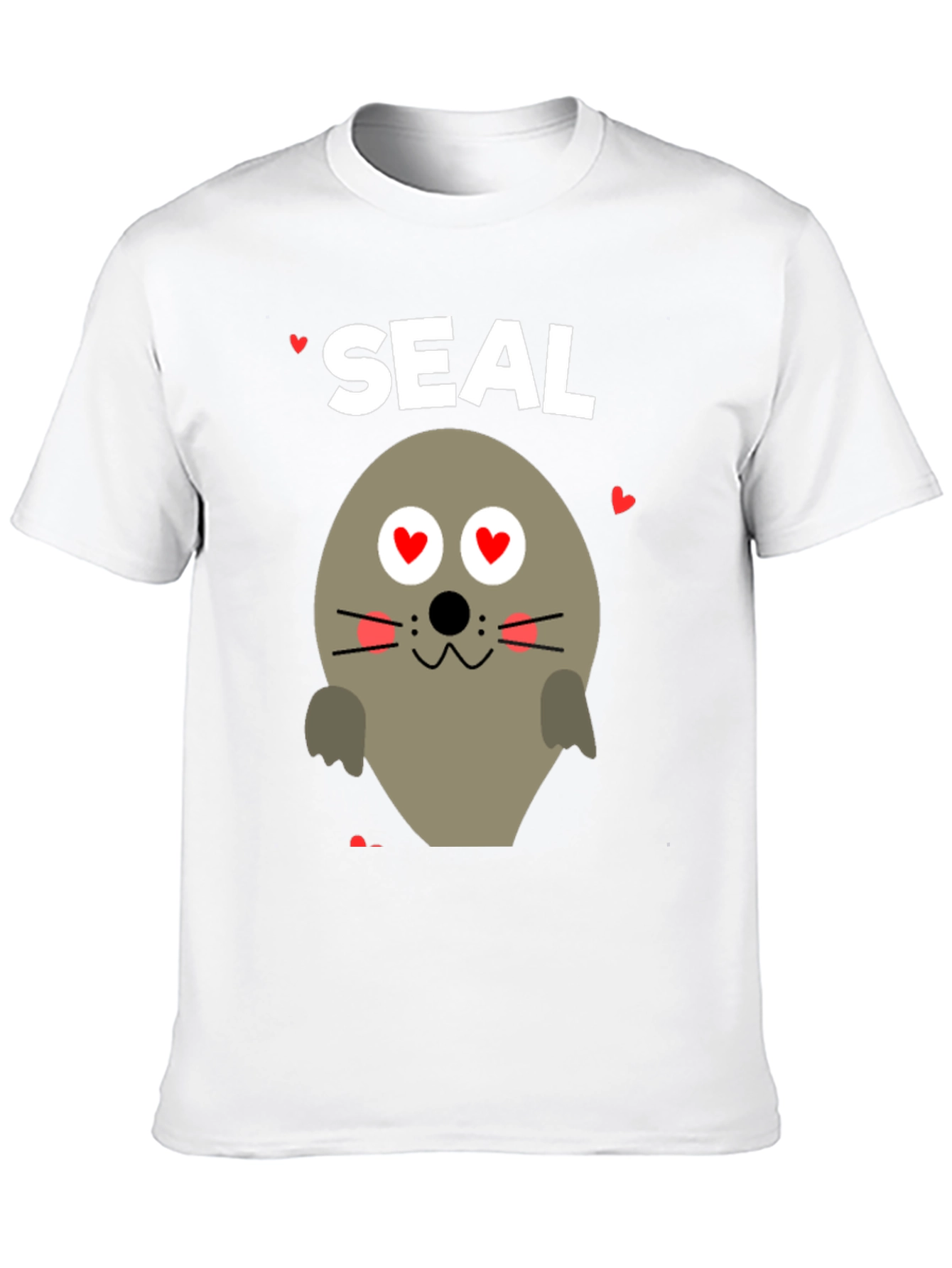 Black Seal of Love T-Shirt - Valentine's Day Gift view 10