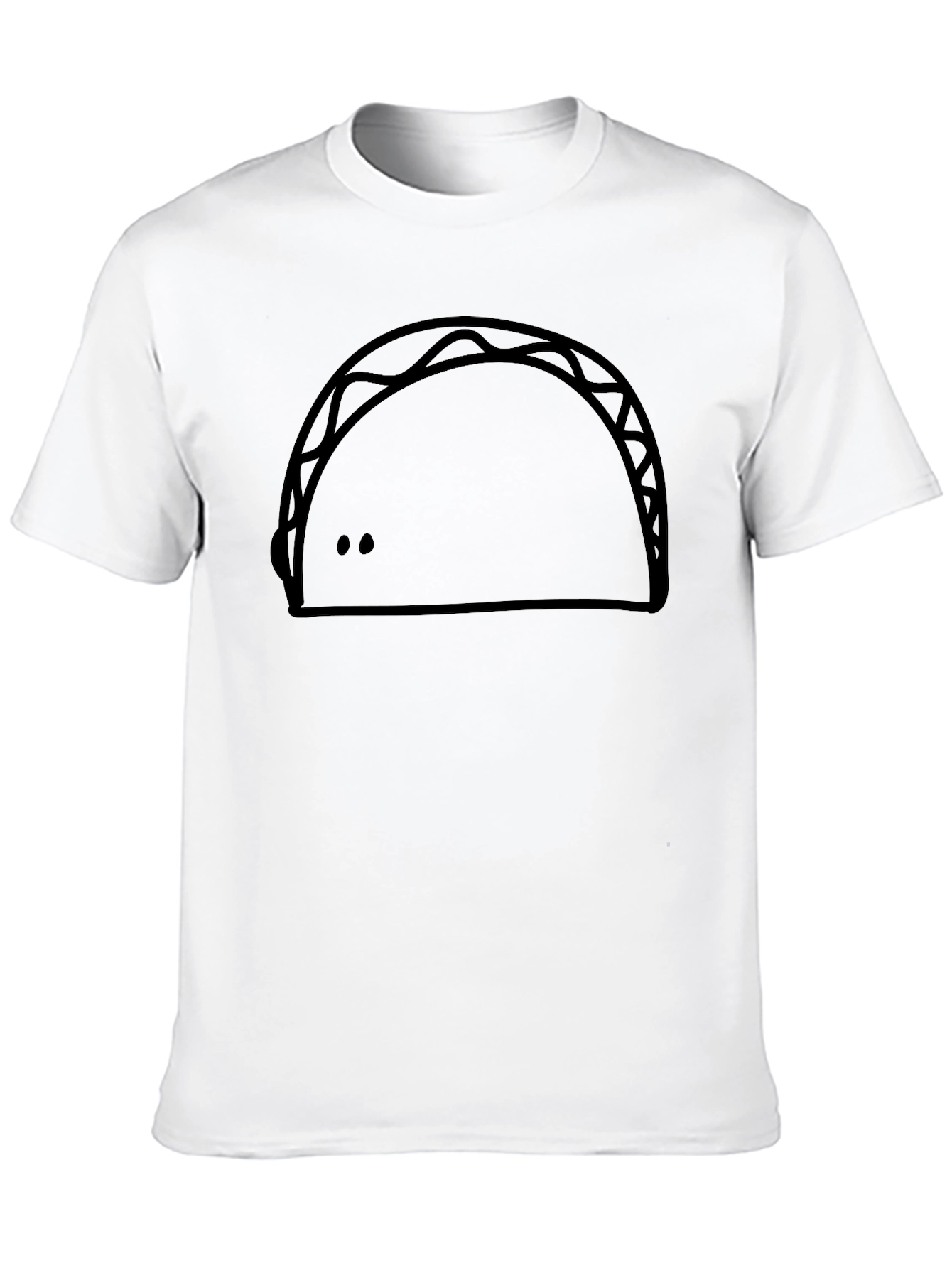 Black Funny Taco Graphic T-Shirt - Casual Style view 10