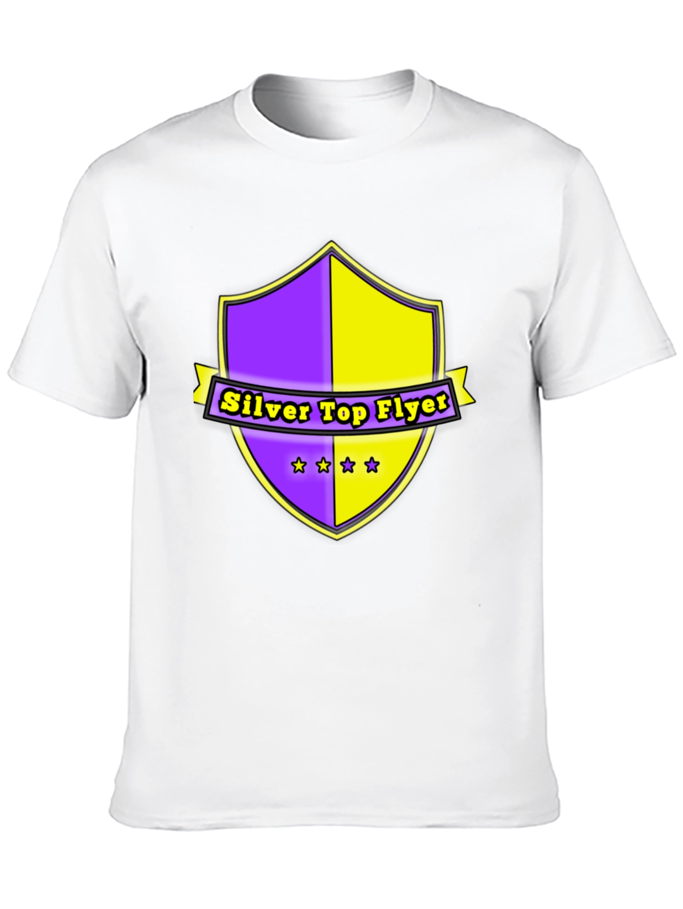 Black Silver Top Flyer Graphic T-Shirt view 10