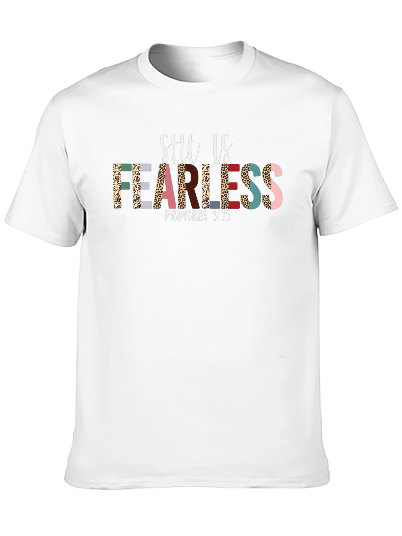 Black She is Fearless Graphic Tee view 10