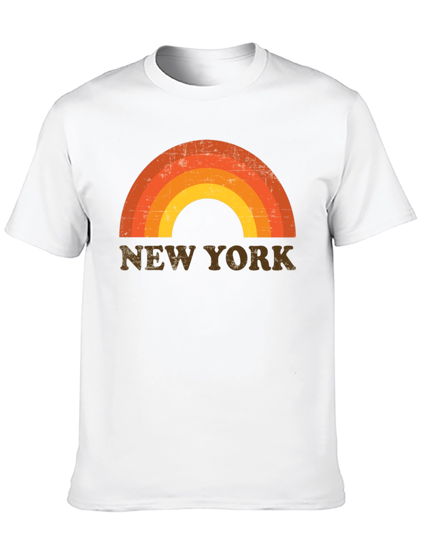 Black Retro New York Rainbow Graphic Tee view 10