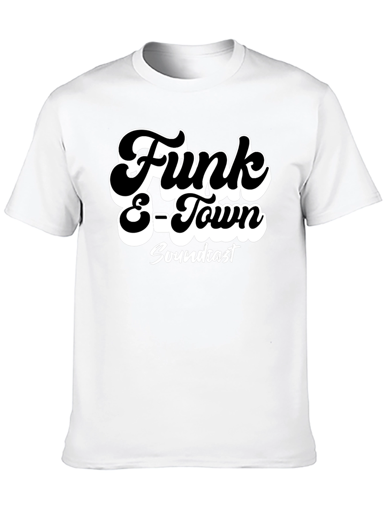 Black Funk E-Town Soundcast Black Graphic T-Shirt view 10