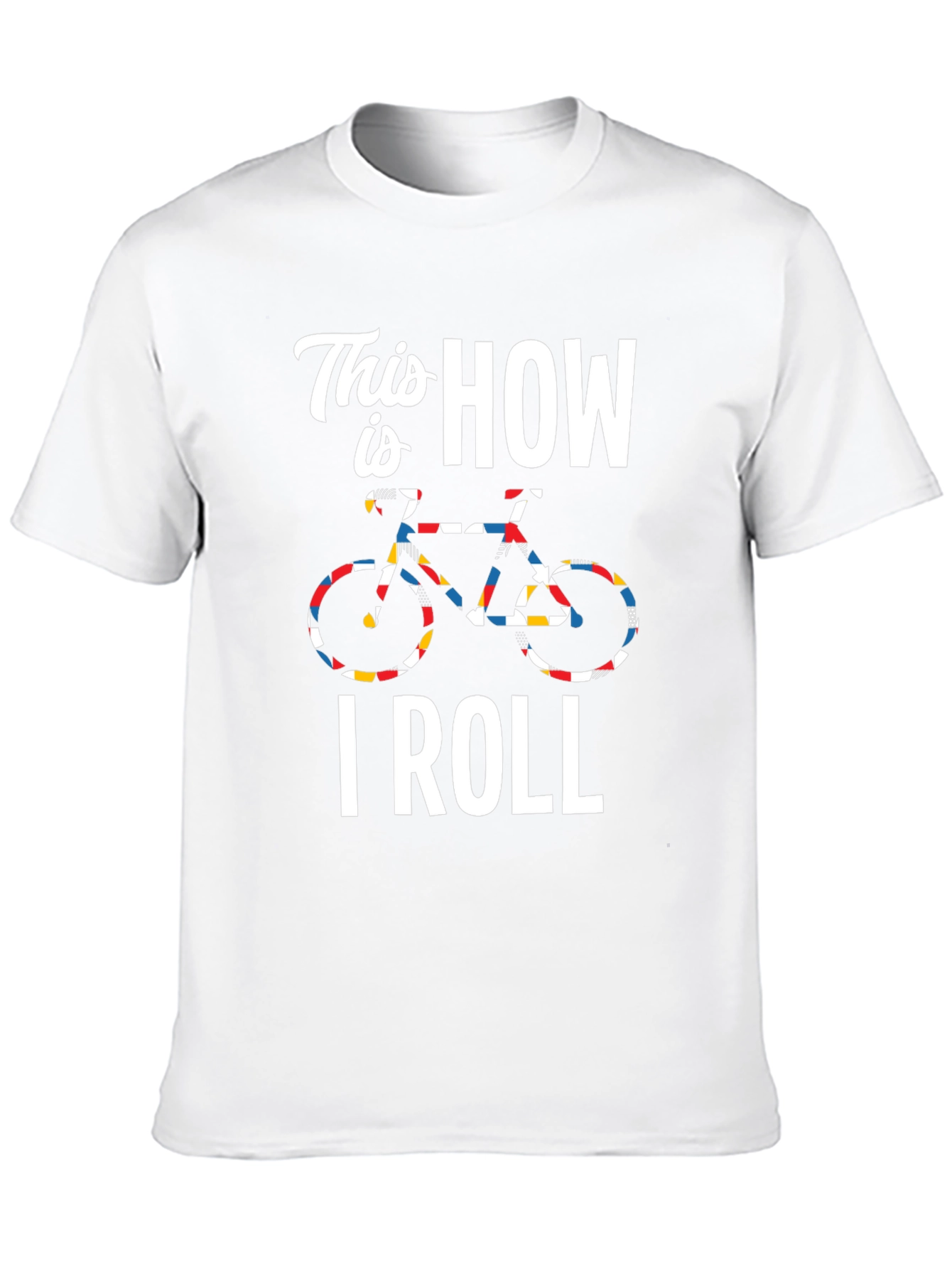 Black This Is How I Roll Cycling T-Shirt - Black view 10
