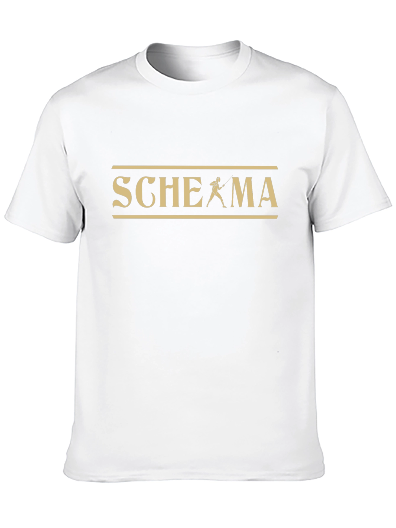 Black Schema Fencing T-Shirt view 10