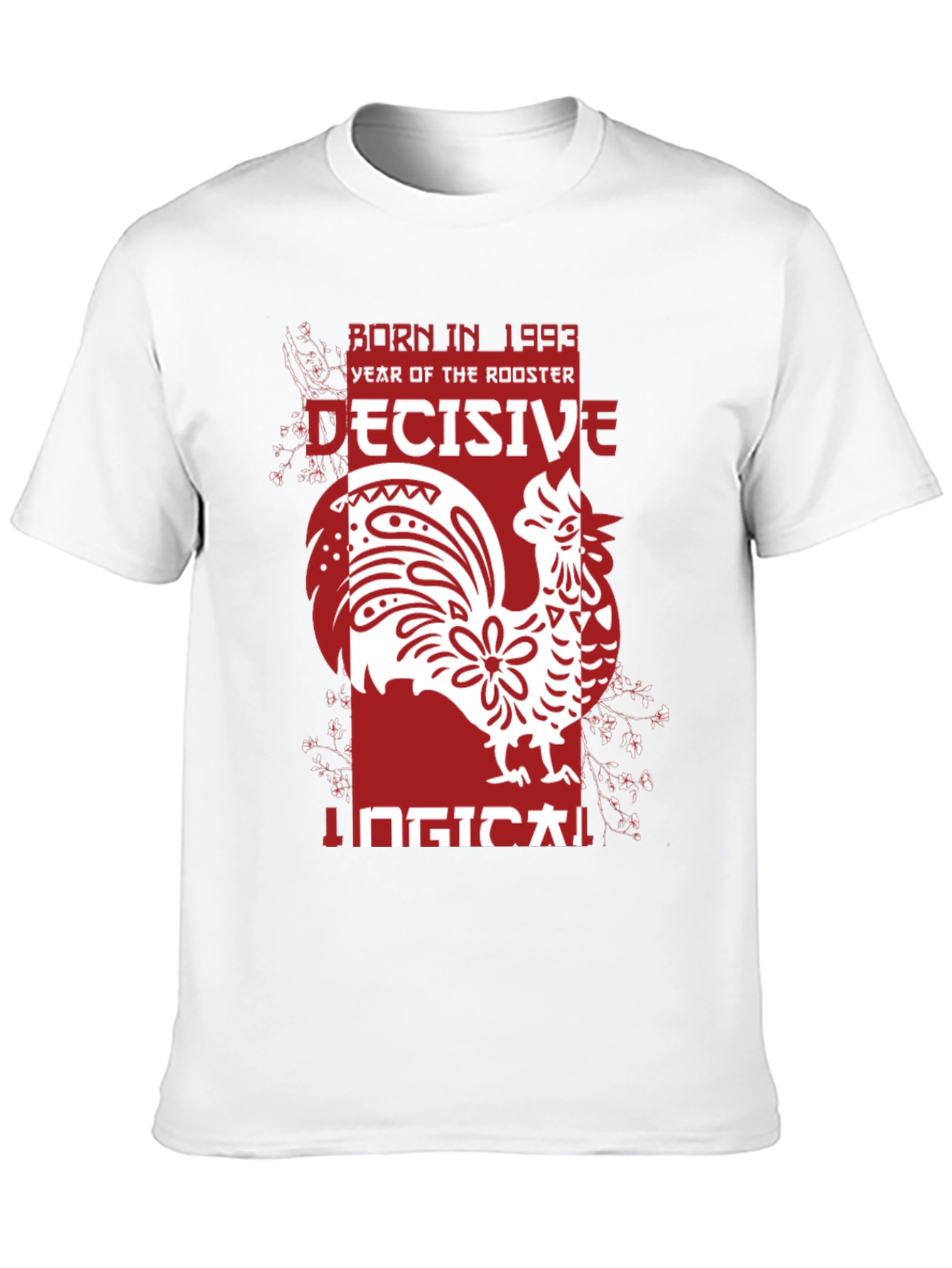 Black Year of the Rooster 1993 Graphic T-Shirt view 10