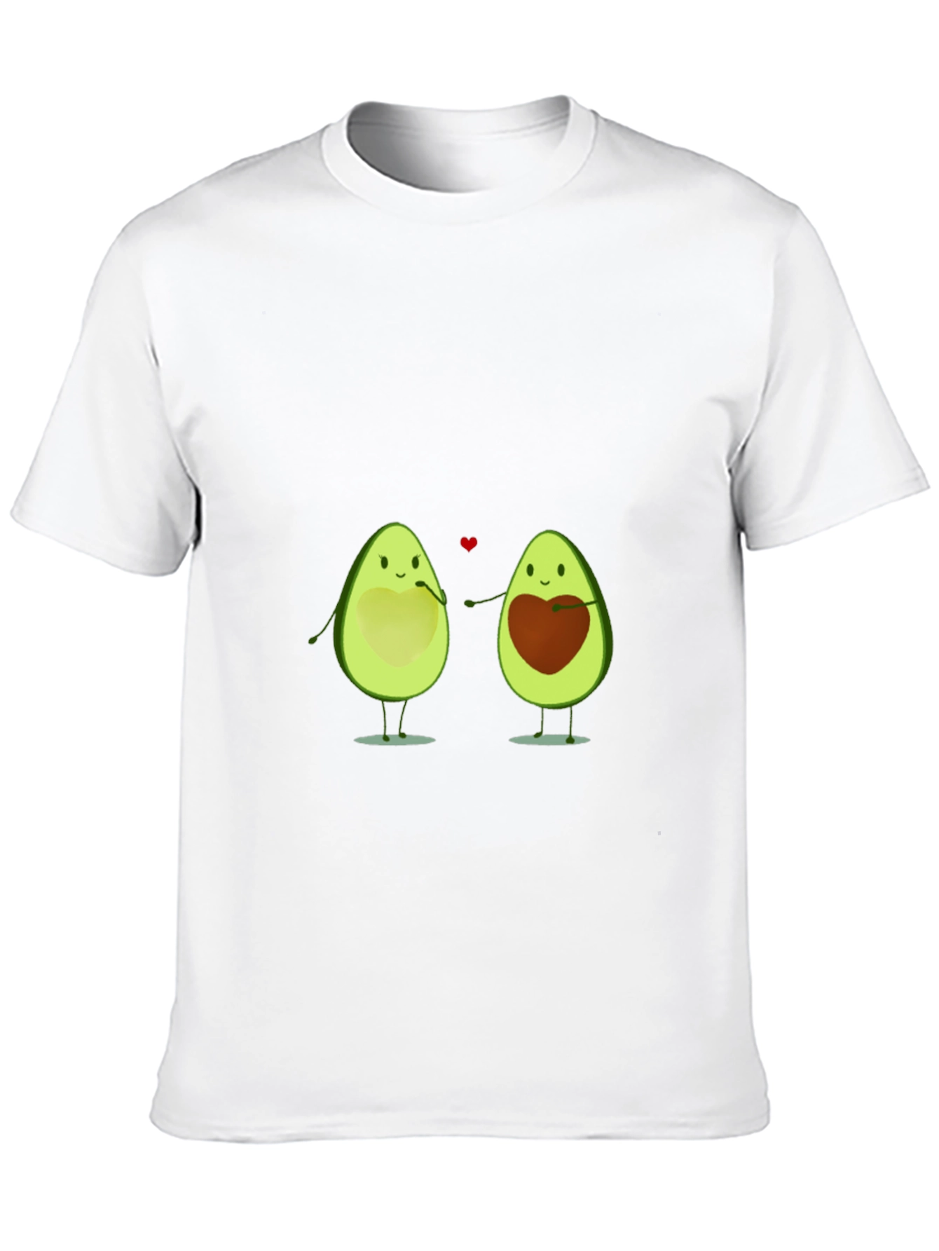 Black Avocado Love T-Shirt - Cute Couple Tee view 10