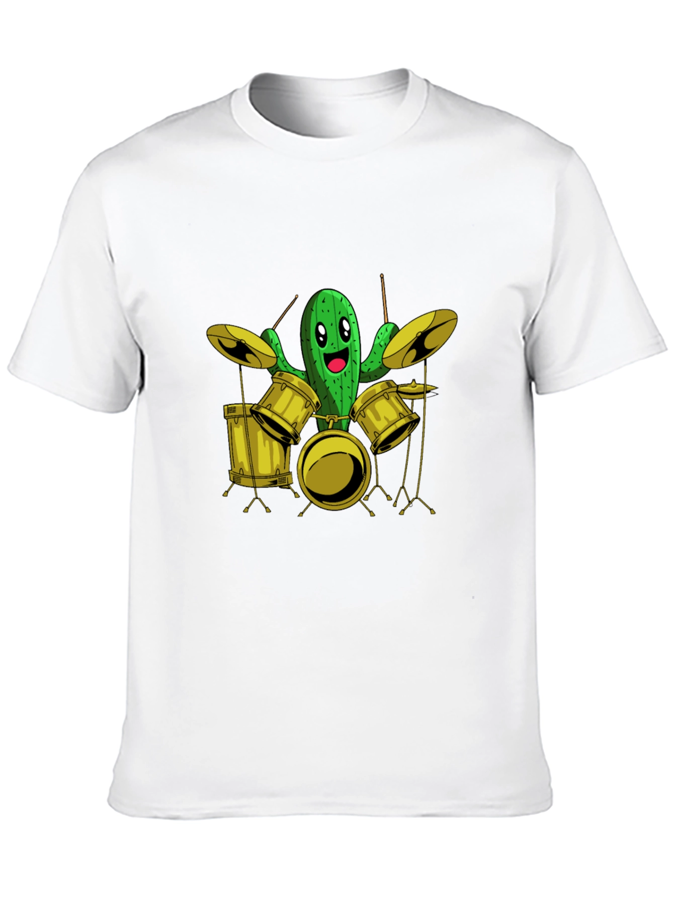 Cactus Drummer T-Shirt - Funny Music Tee - 10