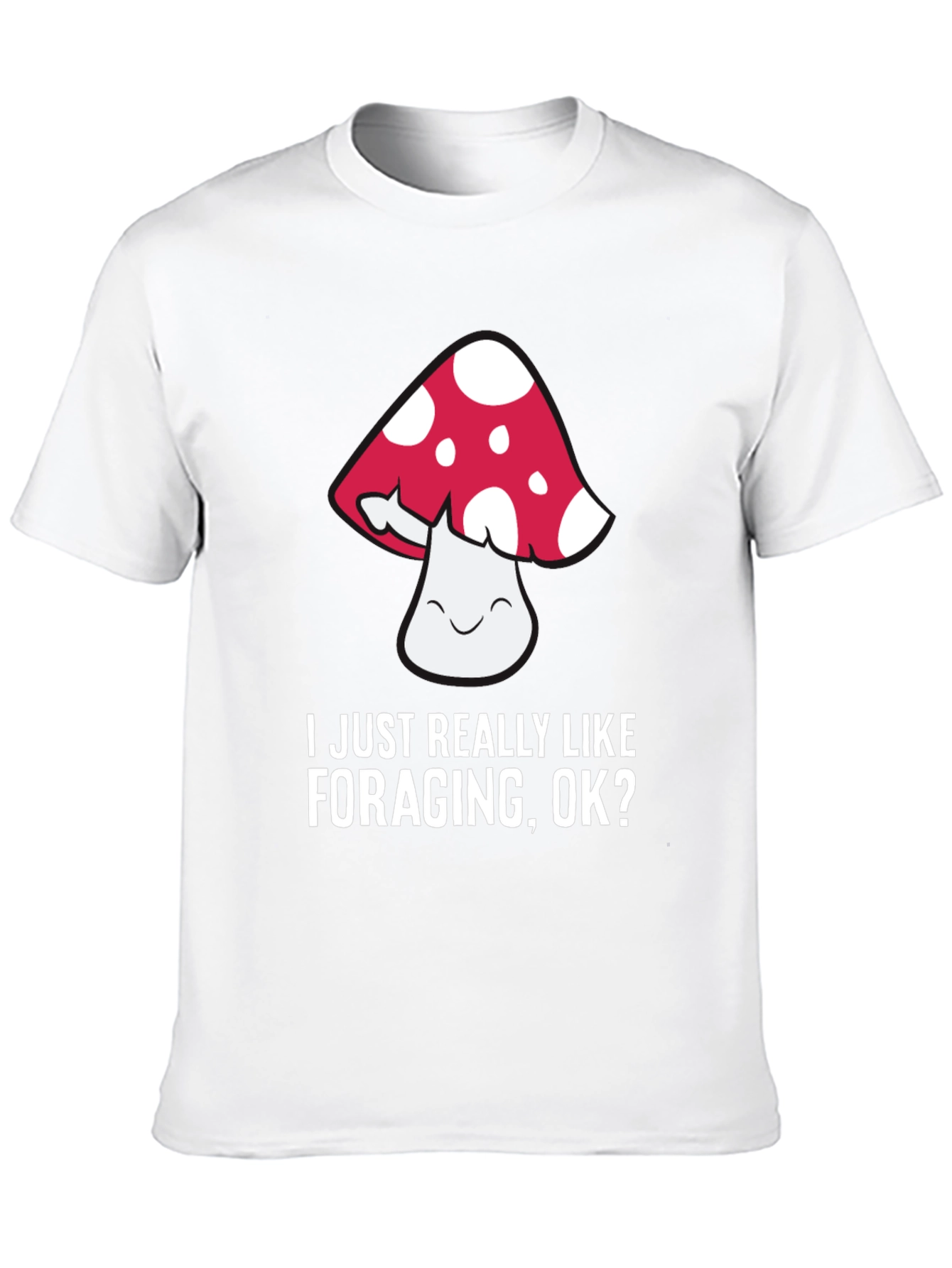 Black Mushroom Foraging Graphic T-Shirt view 10